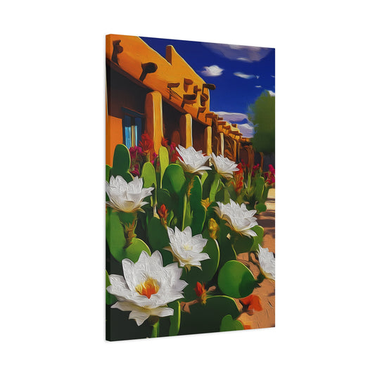 Canvas Wall Art - Cacti Blooming Beauty