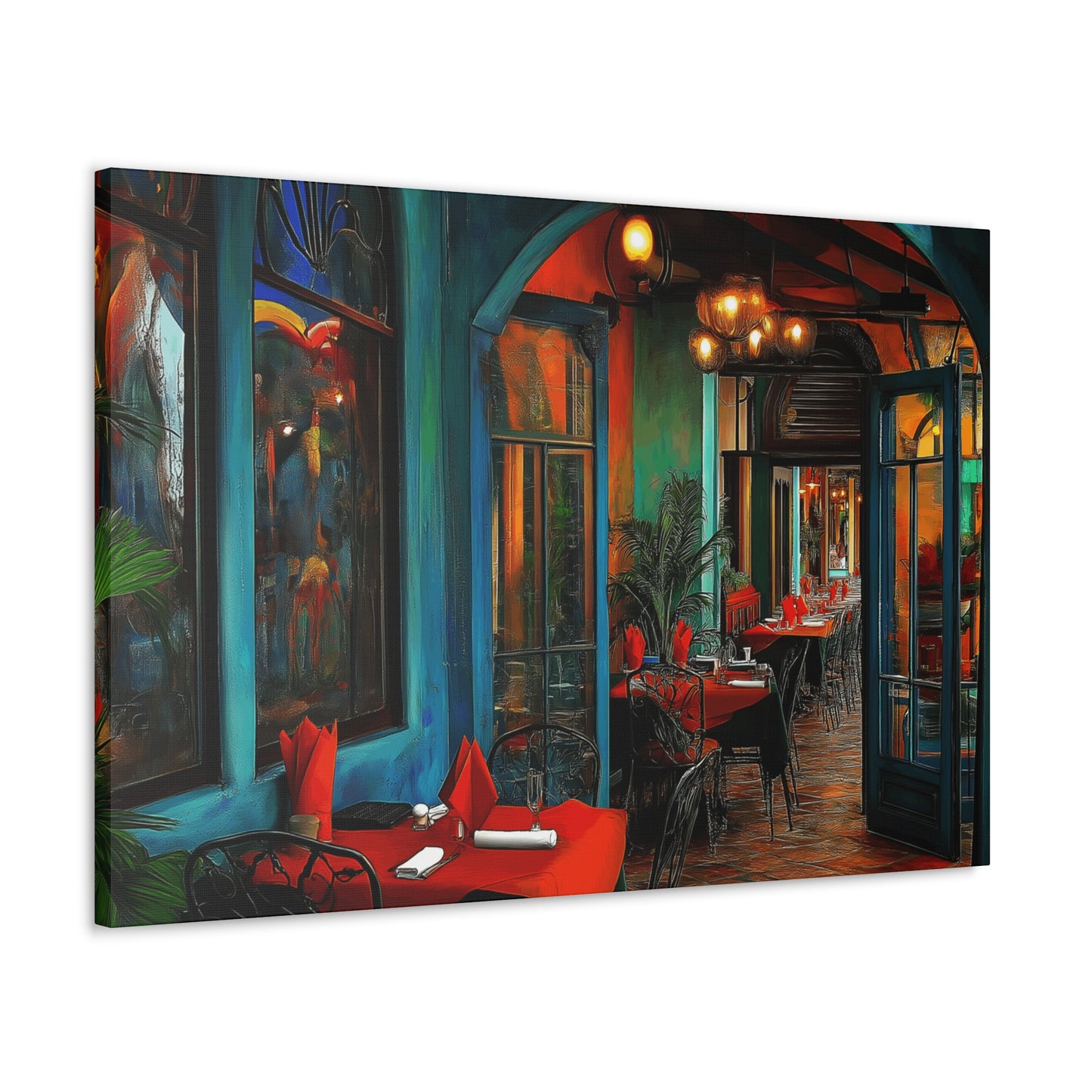 Canvas Gallery Wraps - Red Table Tops Wall Art