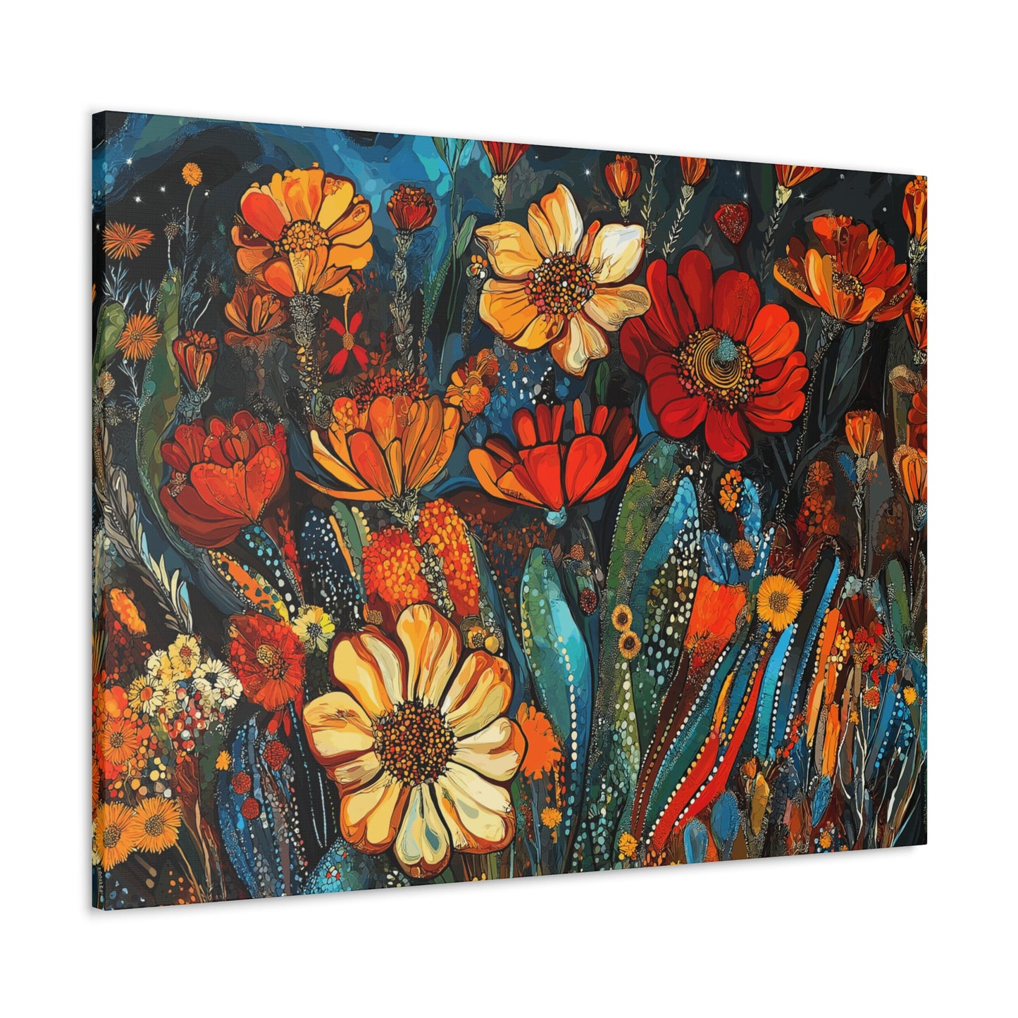 Canvas Gallery Wraps Cacti Flower Bold #4