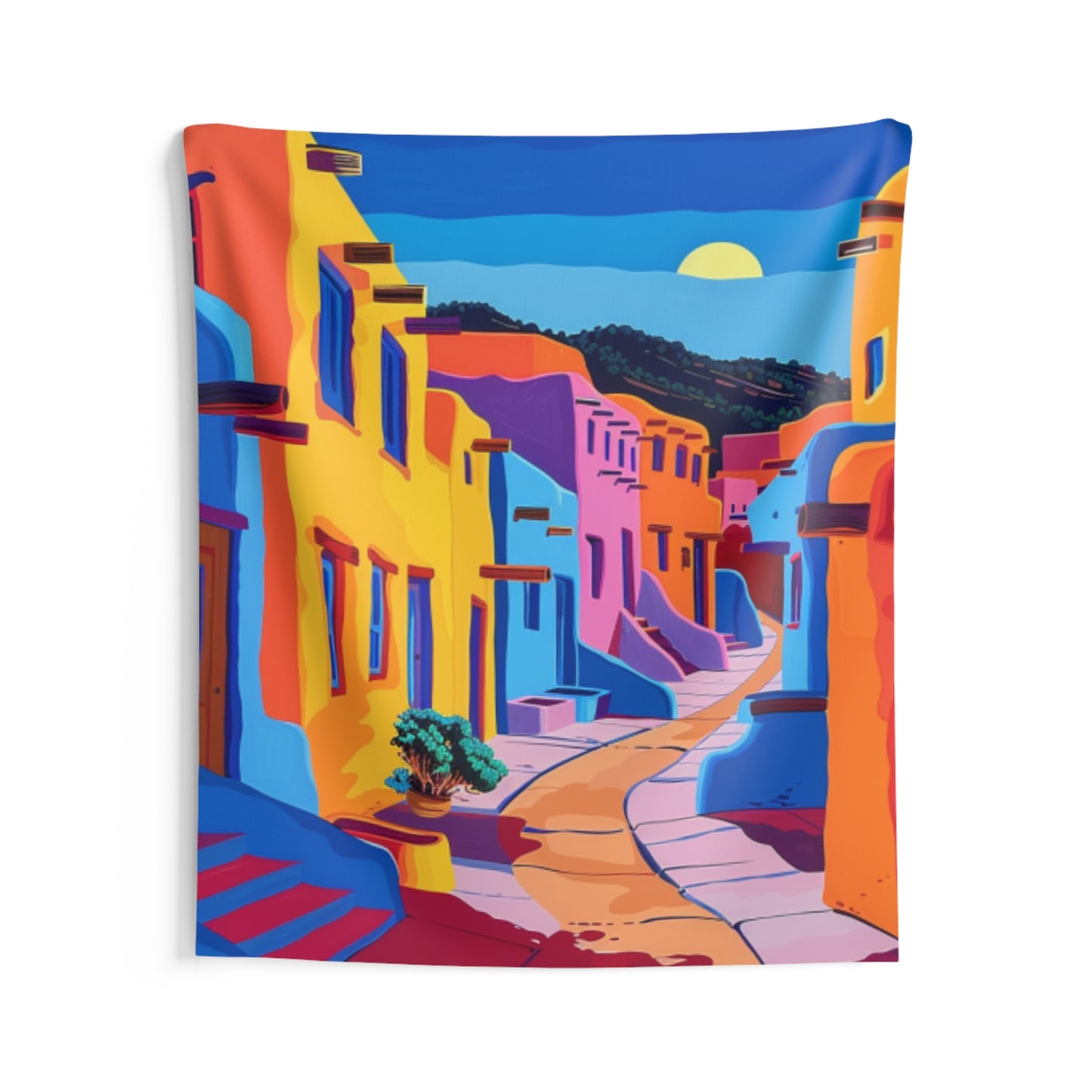 Santa Fe Street 421 Indoor Wall Tapestry