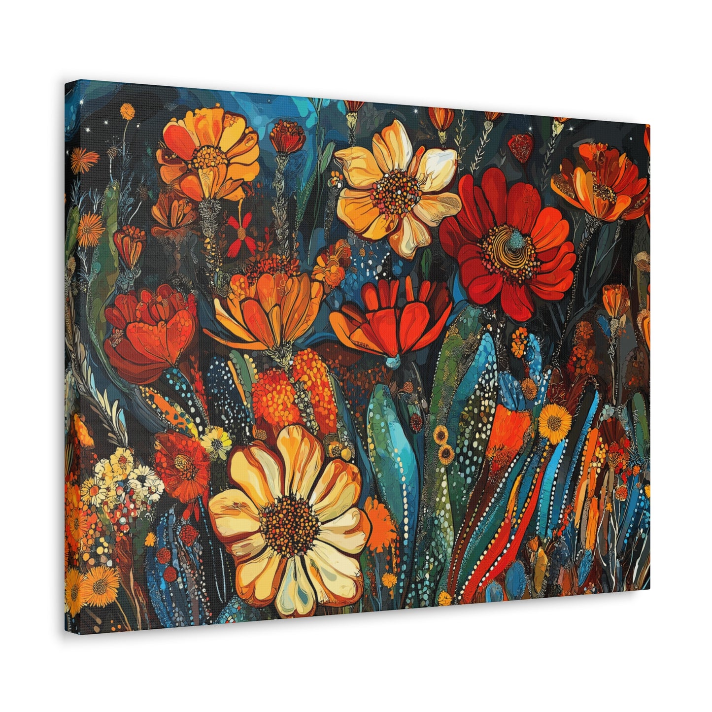 Canvas Gallery Wraps Cacti Flower Bold #4