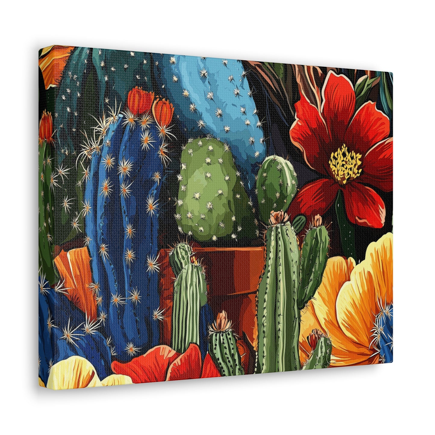 Canvas Wall Art - Cacti Gathering - smaller sizes