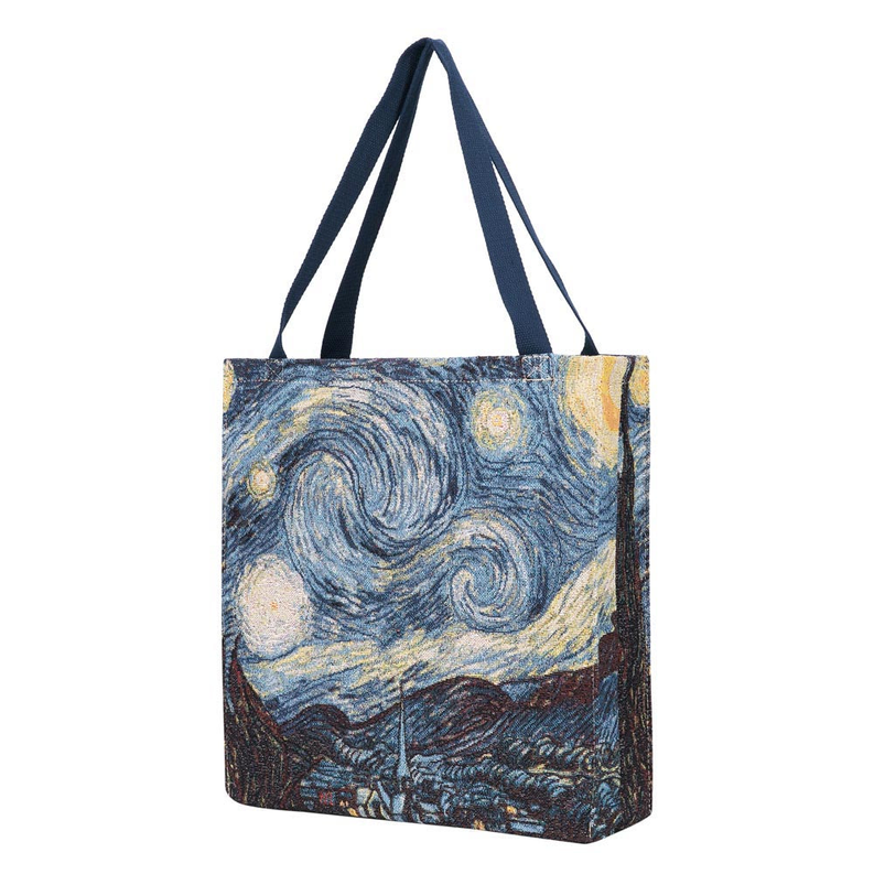 Van Gogh Starry Night Foldable Gusset Shopping Bag