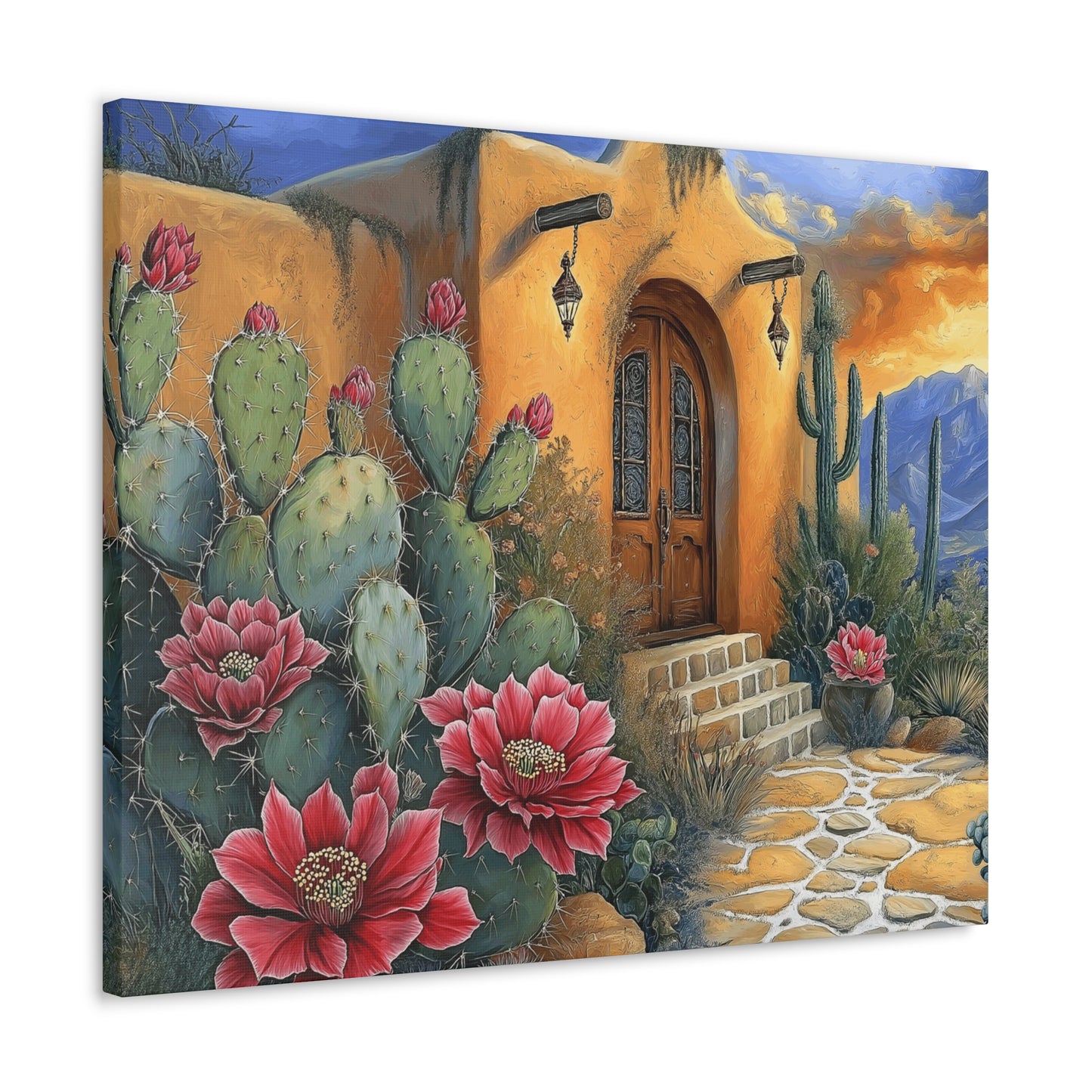 Canvas Gallery Wraps - Cacti in Bloom Home Decor