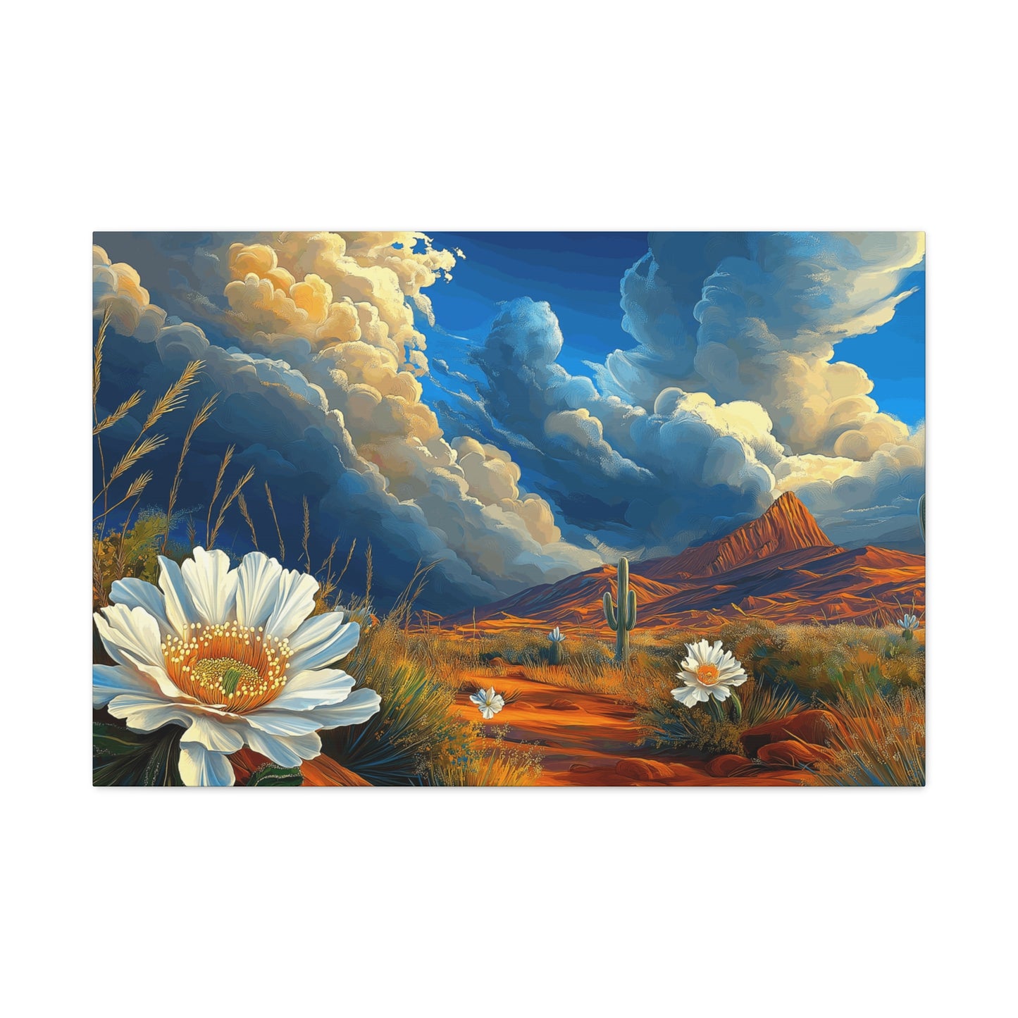 Canvas Gallery Wraps - Desert Vista 3 with Blue Skies