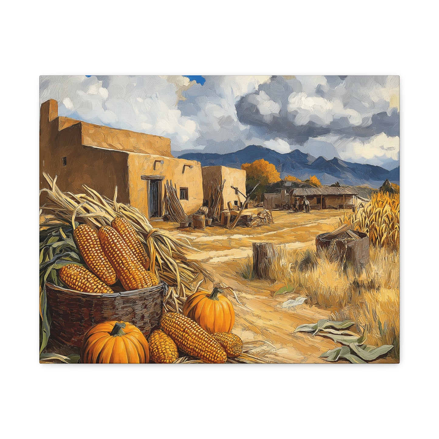 Canvas Gallery Wraps - Village Life Wall Art