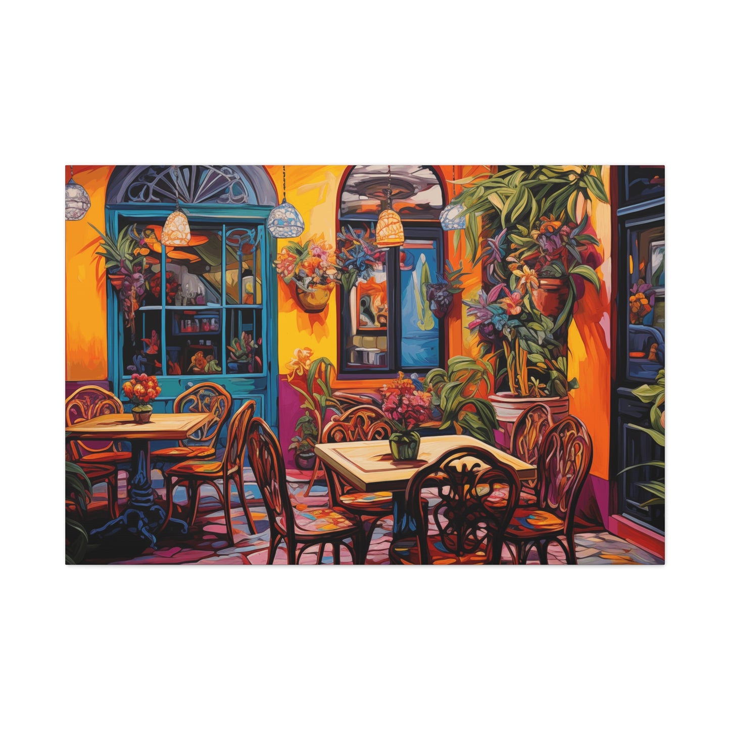 Canvas Gallery Wraps - Colorful Menu Plus Wall Art