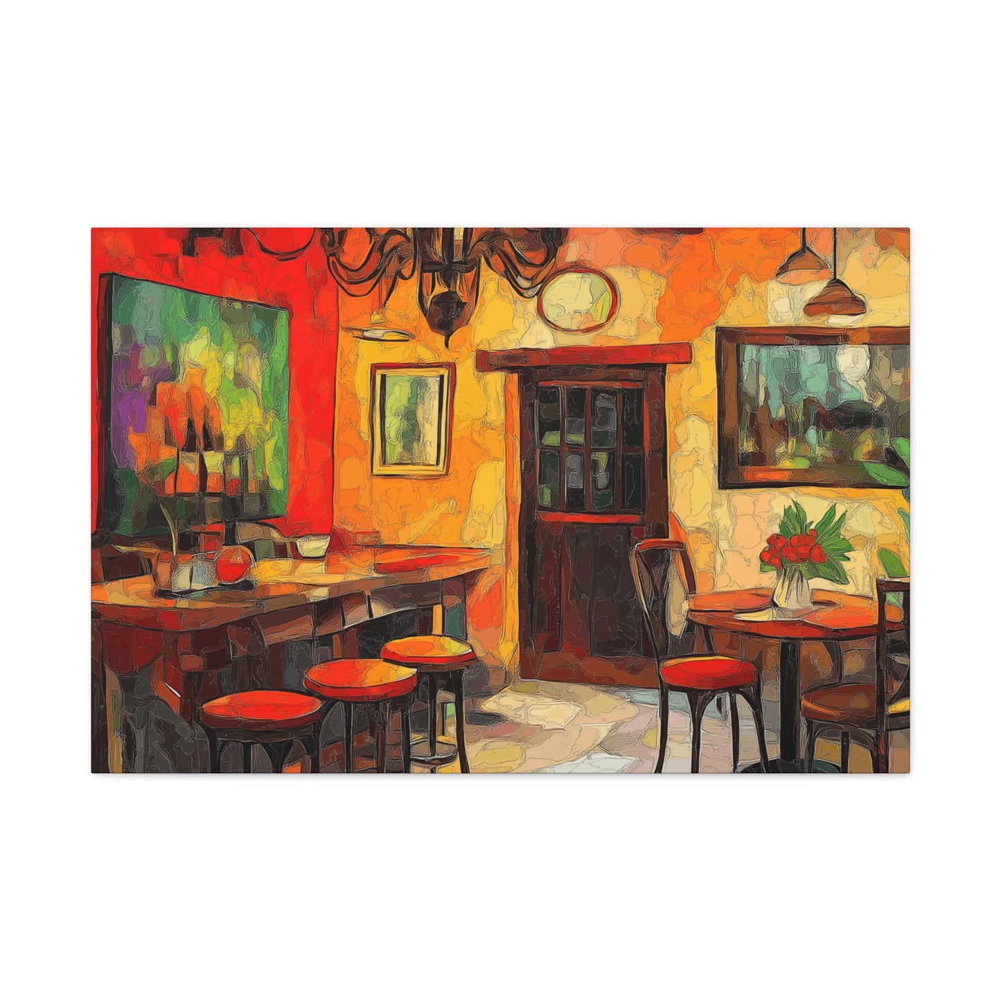 Canvas Gallery Wraps - Bistro Cafe Wall Art