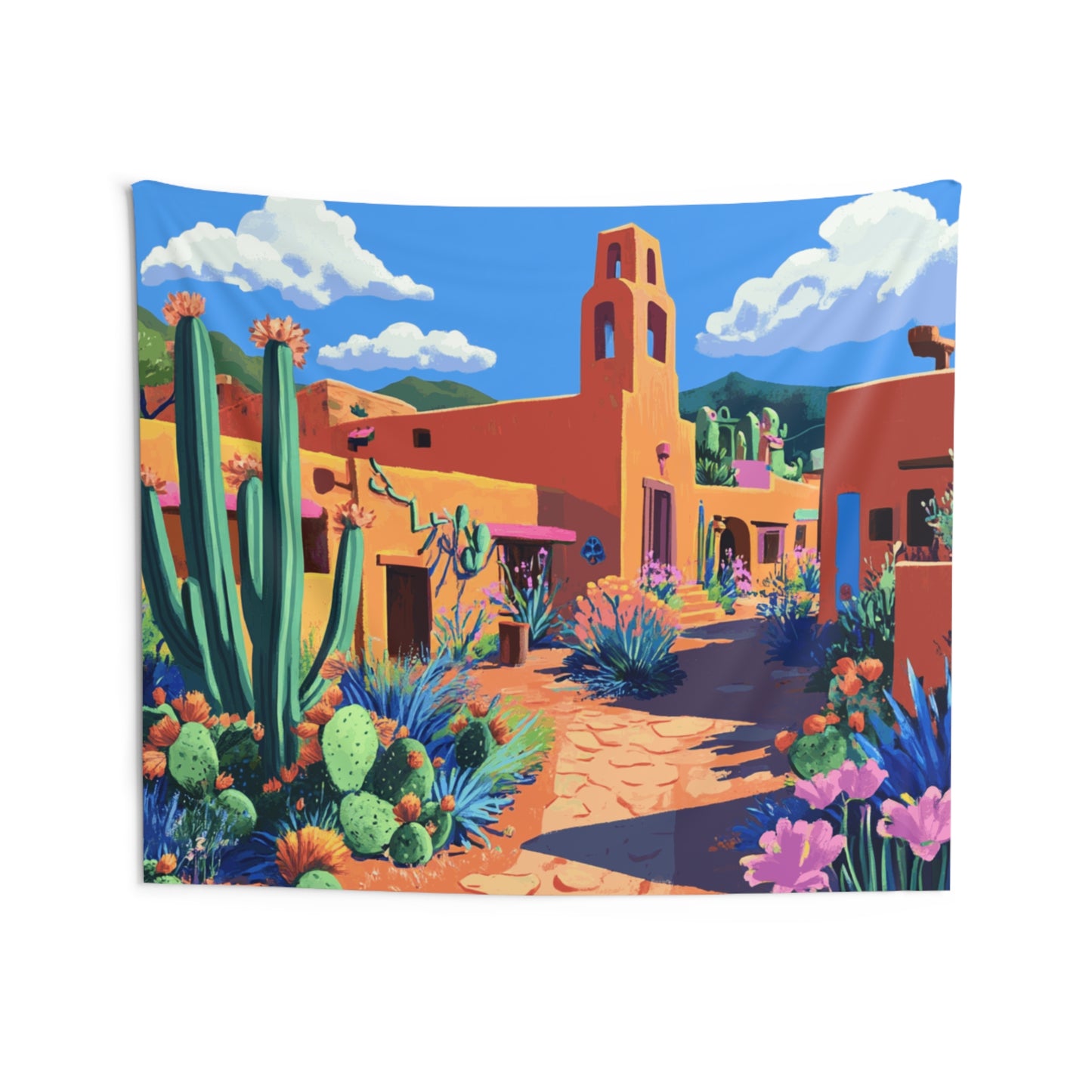 Santa Fe Cacti Indoor Wall Tapestry