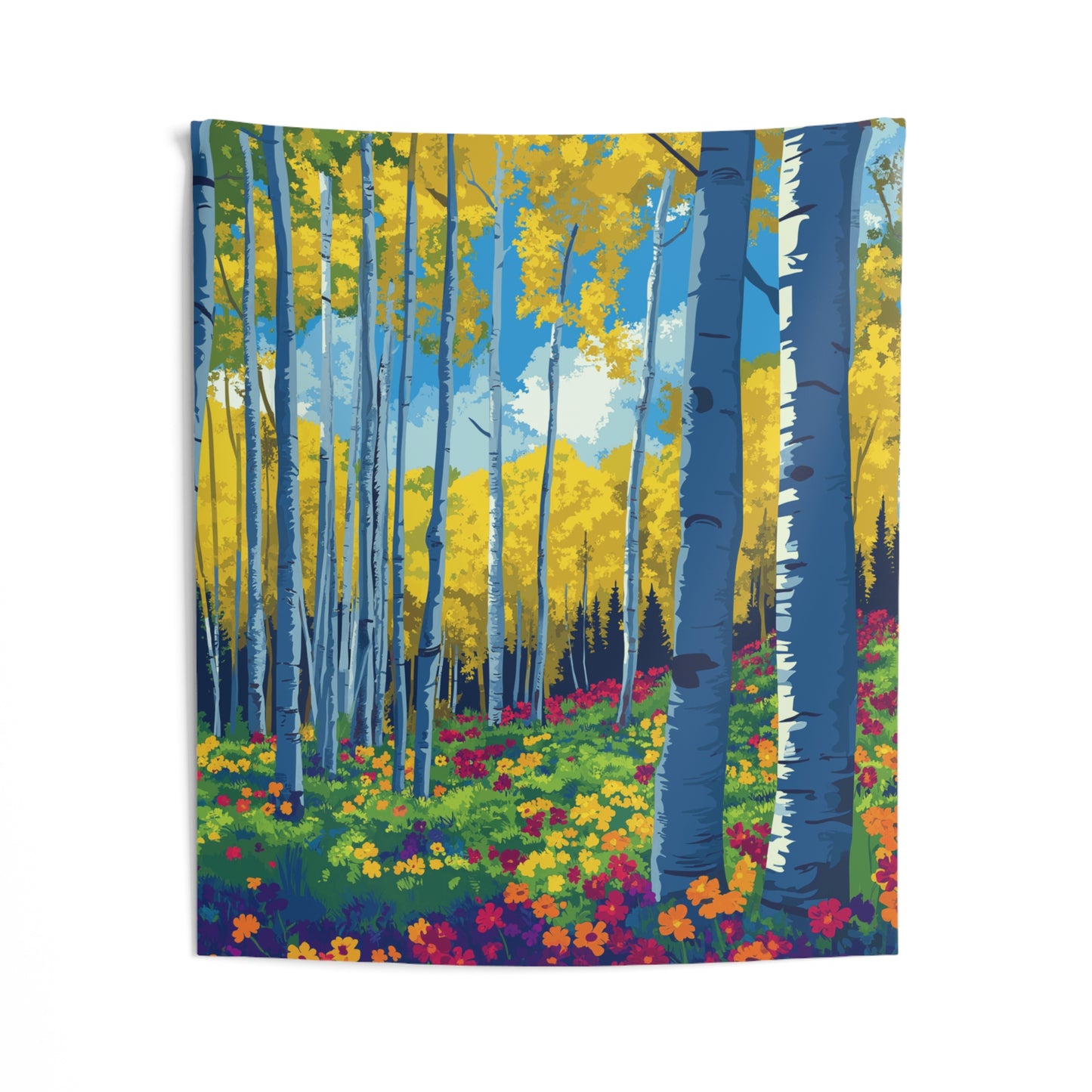 Aspen Wild Flowers Indoor Wall Tapestry