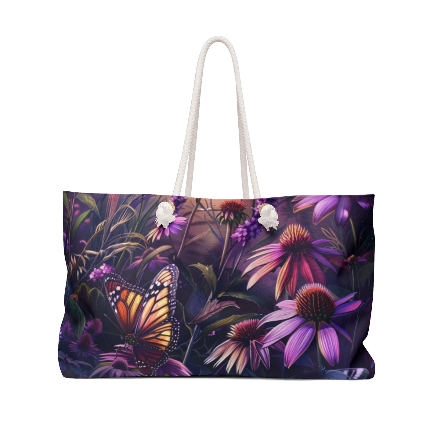 Butterfly Flowers Weekender Bag