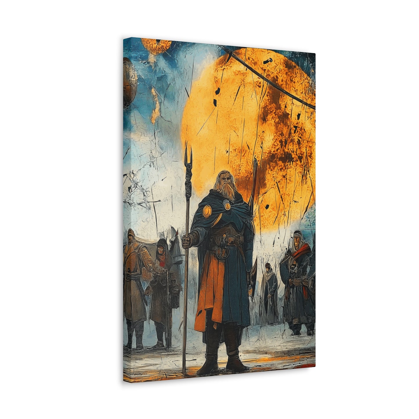 Canvas Prints Warriors Blazing Wall Art Home Decor