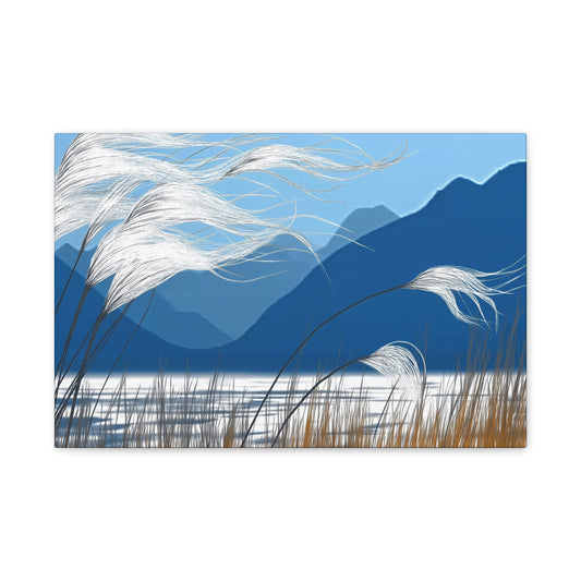 Canvas Wall Art - Blue Mountain Breeze