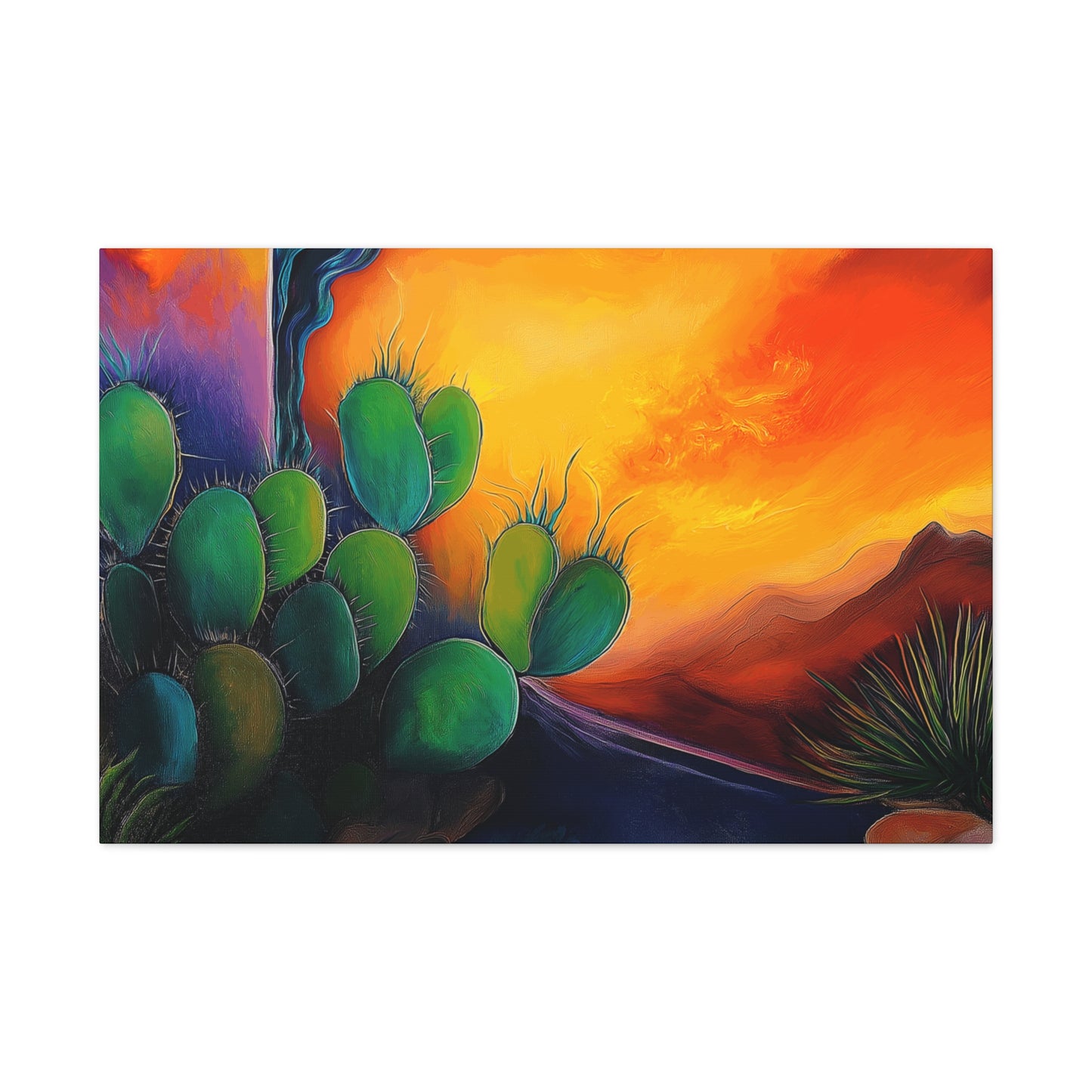 Canvas Gallery Wraps - Cacti Storm Rising