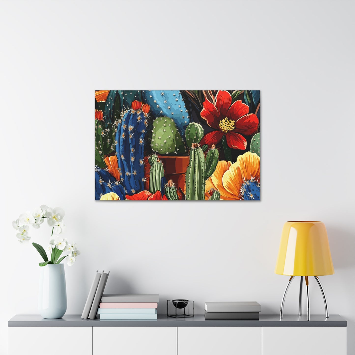 Canvas Wall Art - Cacti Gathering - smaller sizes