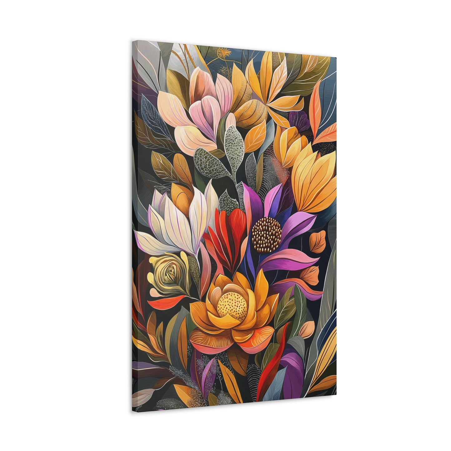 Canvas Wraps - Pastel Cactus Flowers Two