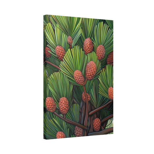 Canvas Wall Art - Pine Cones Growing
