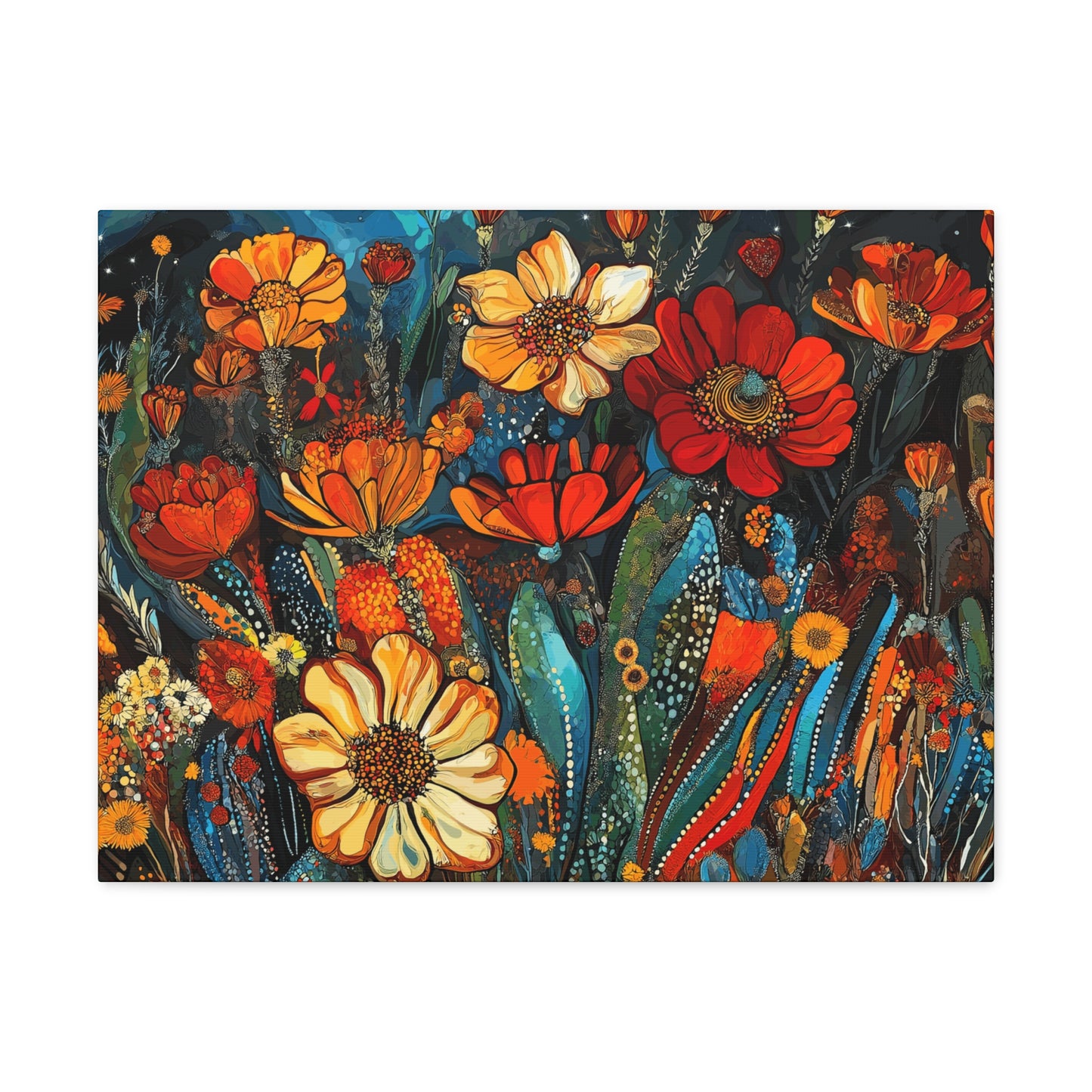 Canvas Gallery Wraps Cacti Flower Bold #4