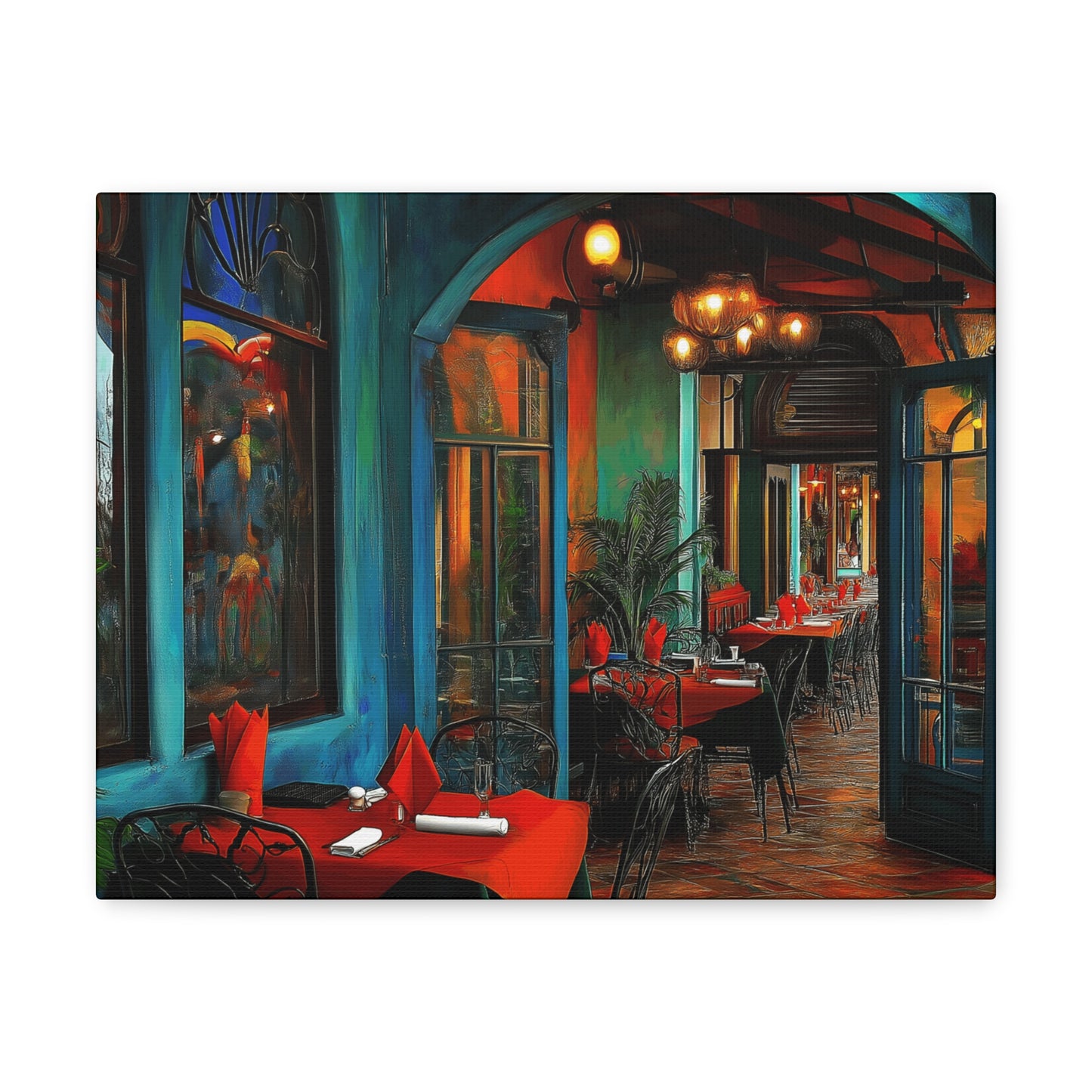 Canvas Gallery Wraps - Red Table Tops Wall Art