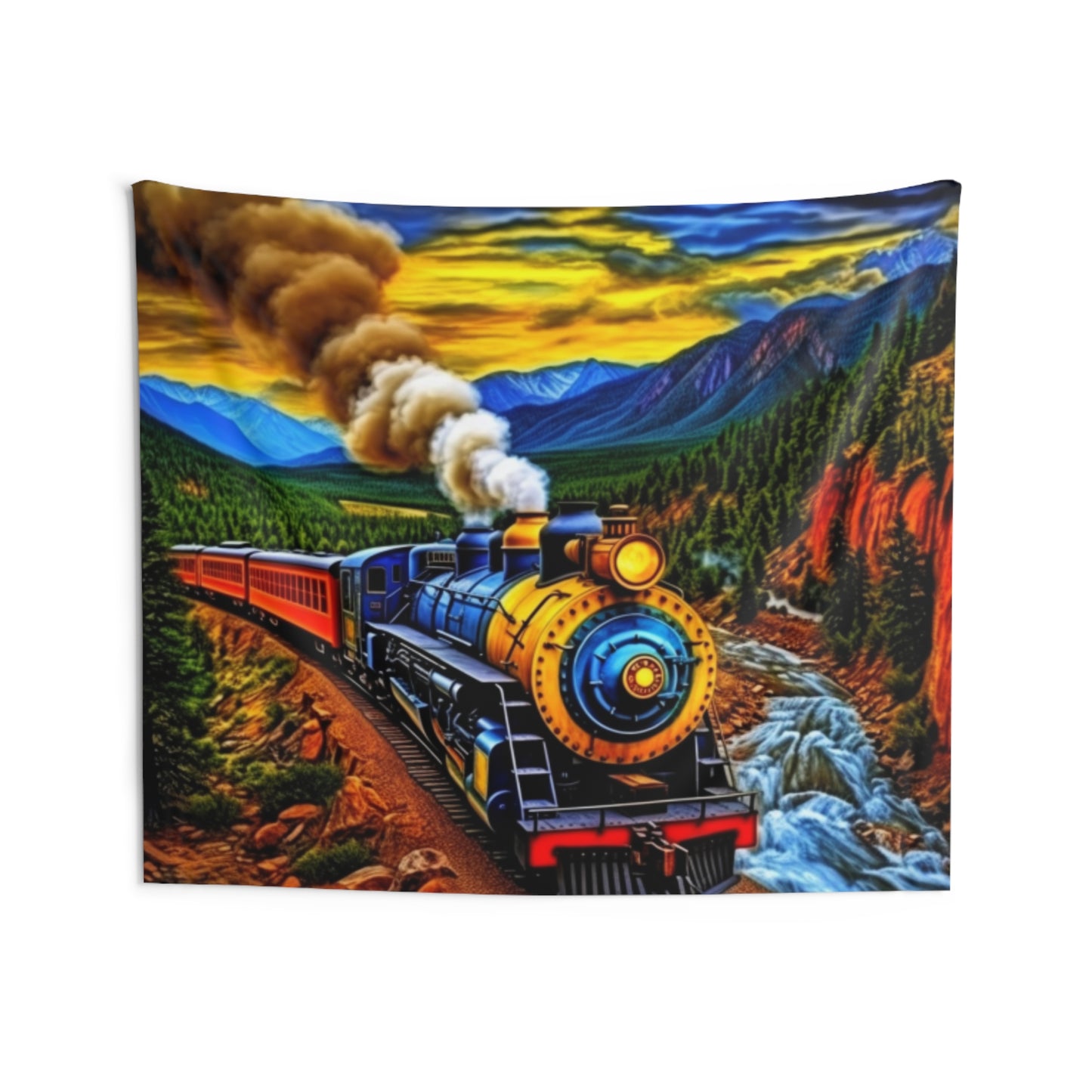 D Train Indoor Wall Tapestry