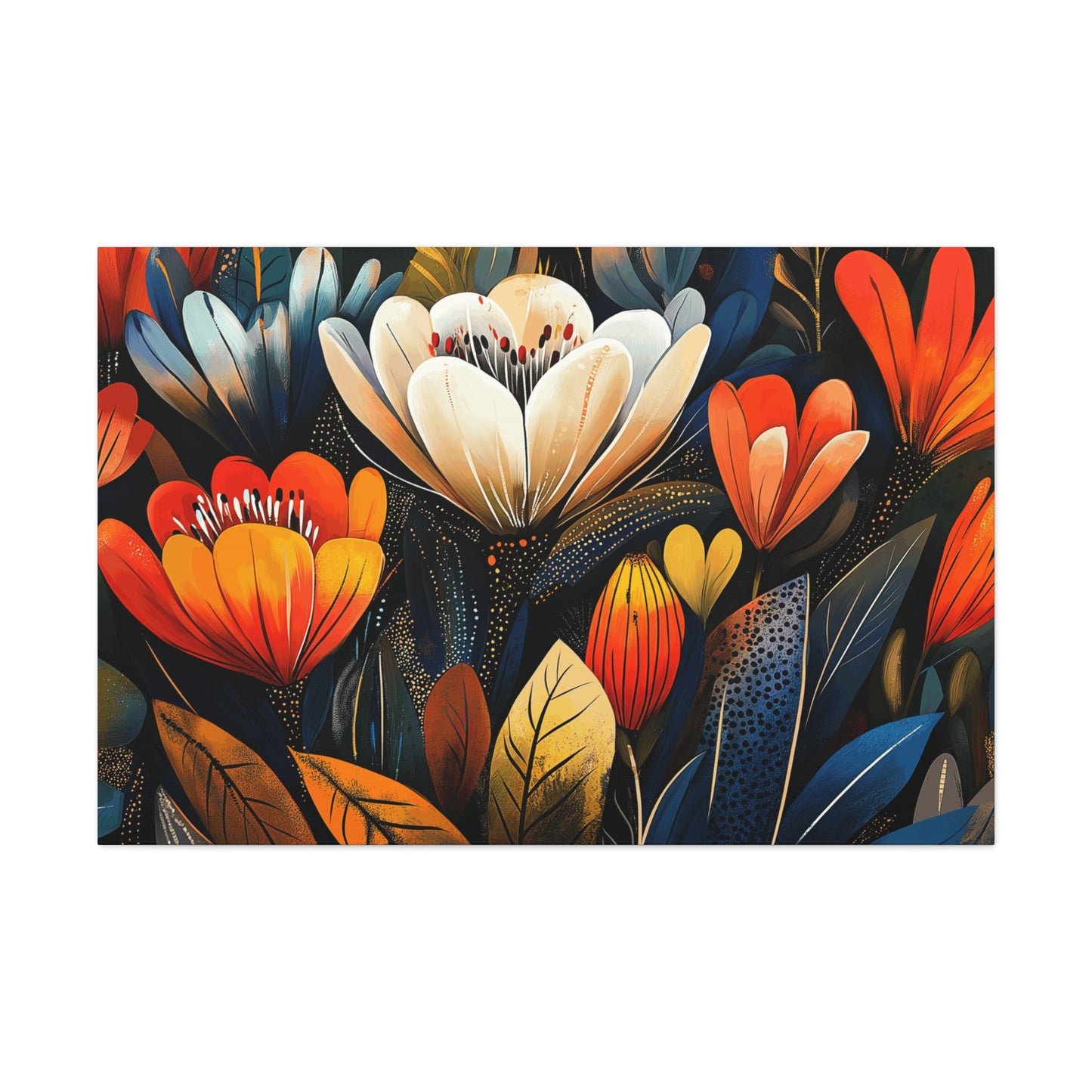 Canvas Gallery Wraps - Wow Cacti Flowers Wall Art