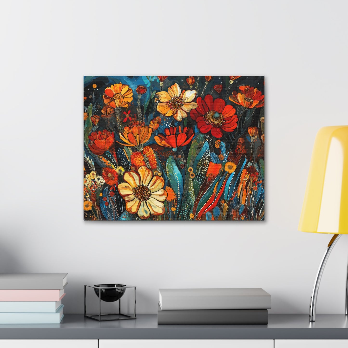 Canvas Gallery Wraps Cacti Flower Bold #4