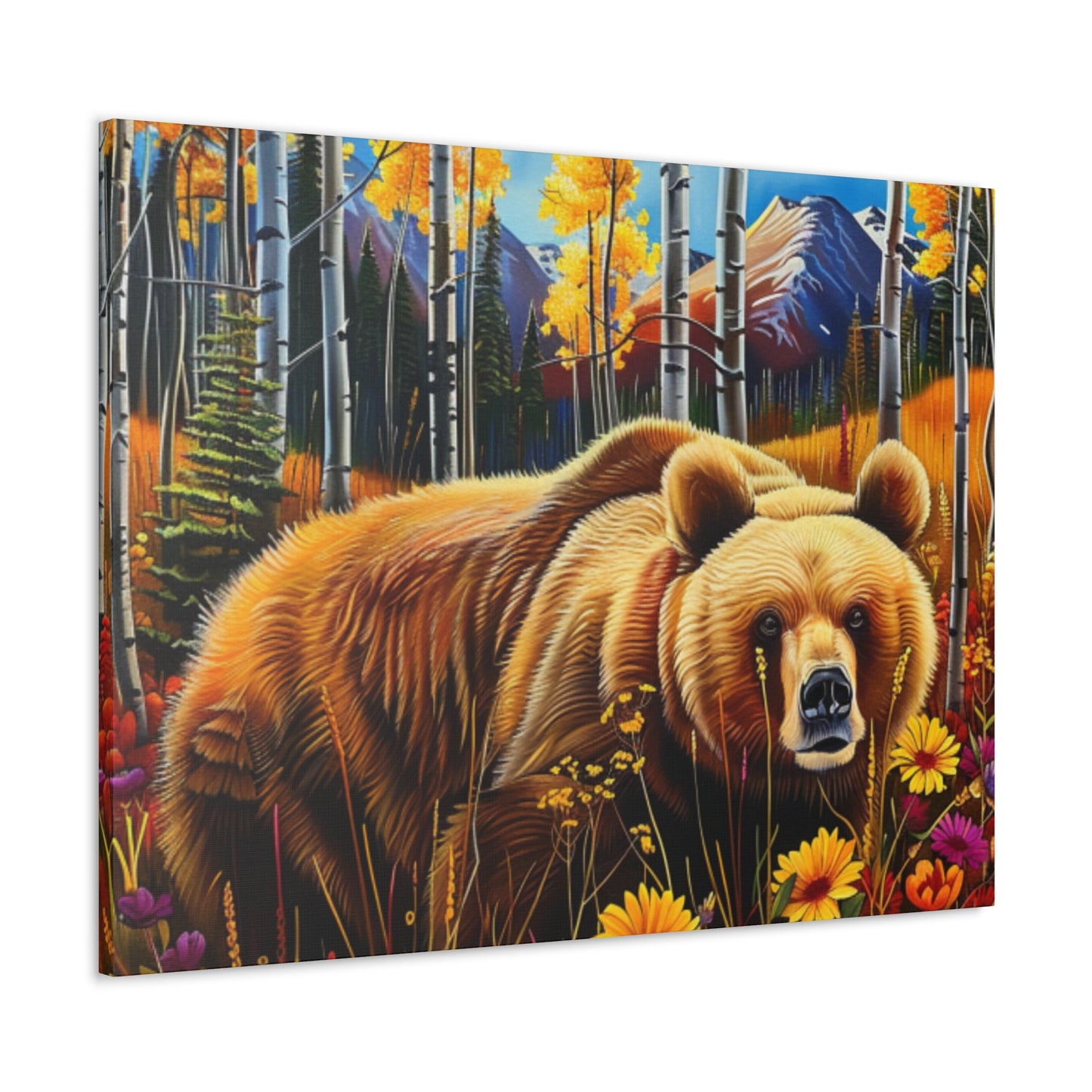 CO Brown Bear Aspens 1a Canvas Gallery Wraps