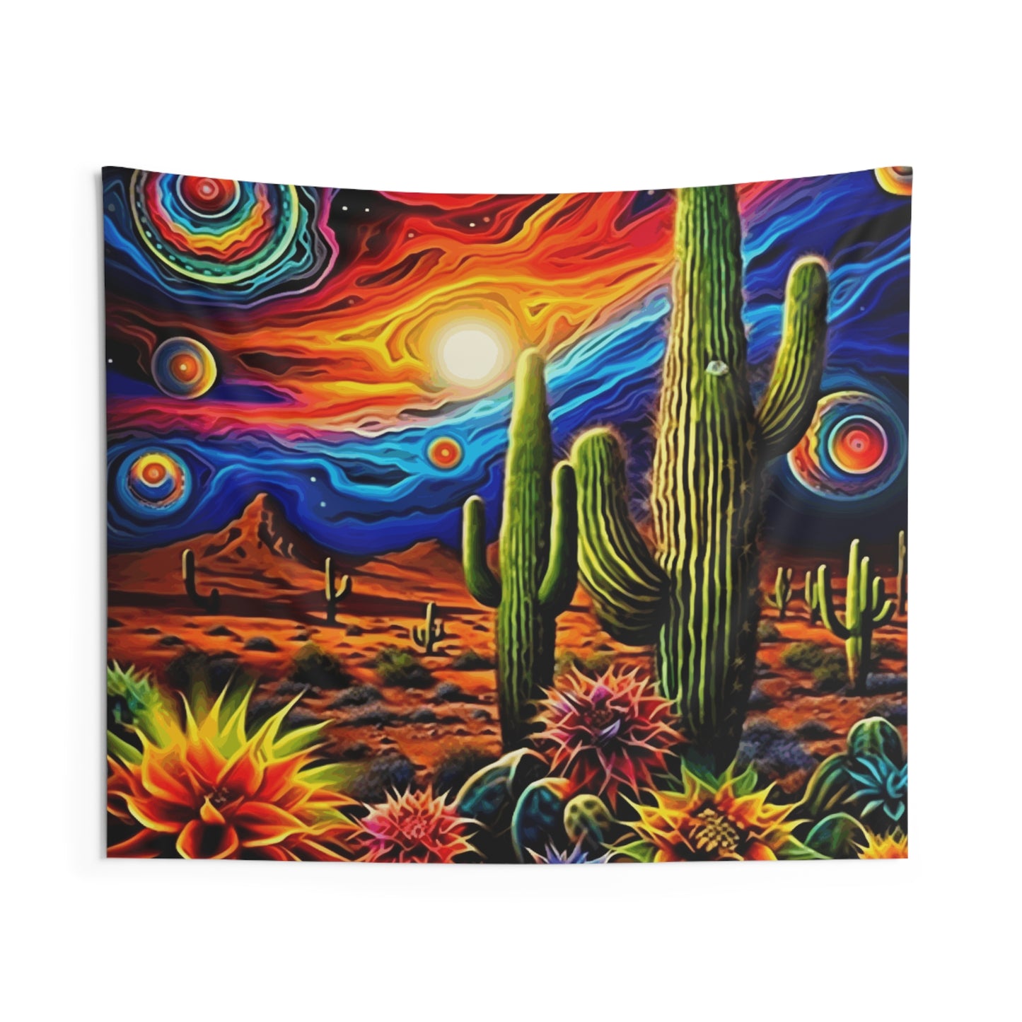 Bold Bold Cacti 3 Indoor Wall Tapestry