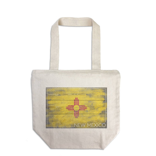 ORGANIC TOTE BAG Rustic New Mexico State Flag