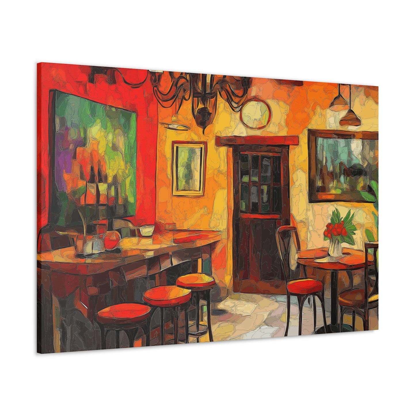 Canvas Gallery Wraps - Bistro Cafe Wall Art