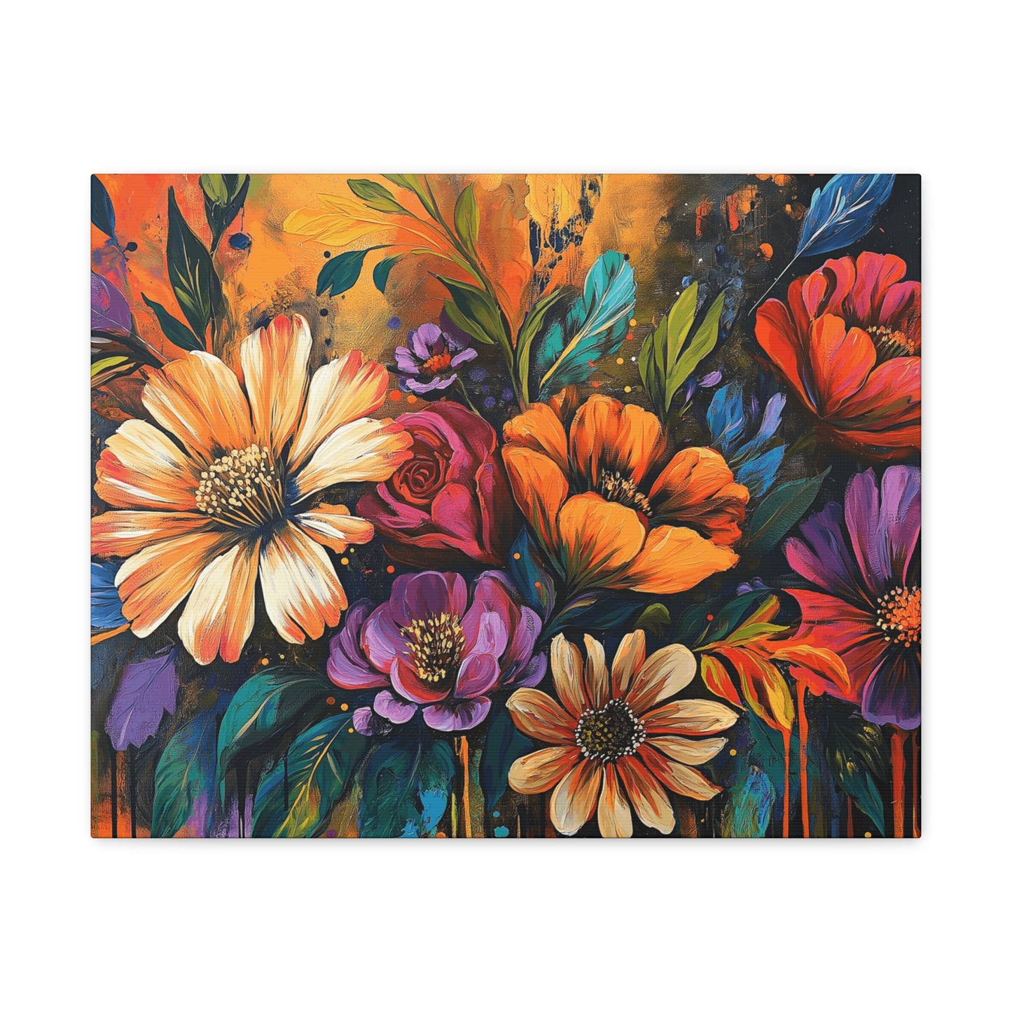 Canvas Gallery Wraps - Cacti Flowers in Bloom Wall Art