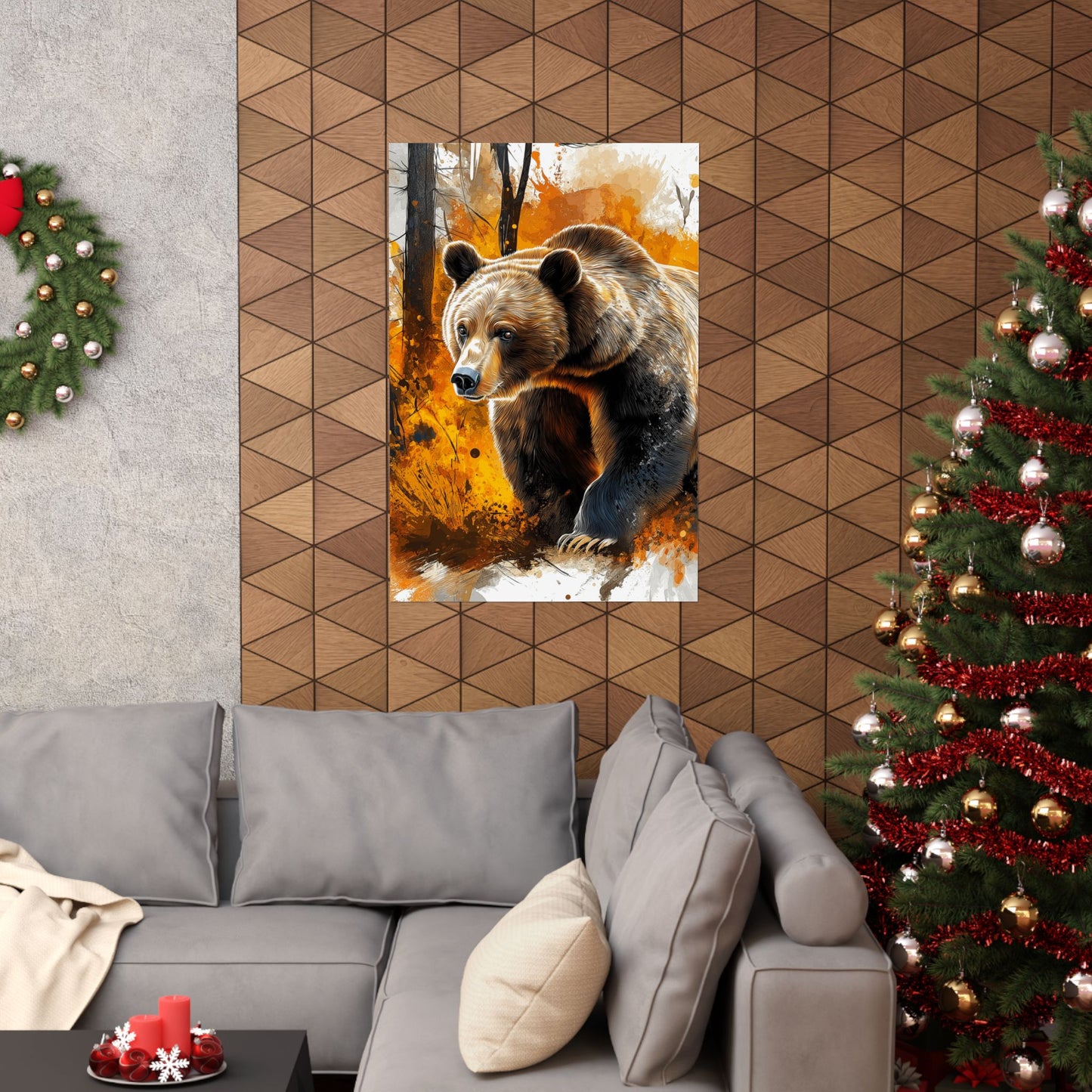 Vertical Poster - Colorado Brown Bear 'Hibernate from Negativity'