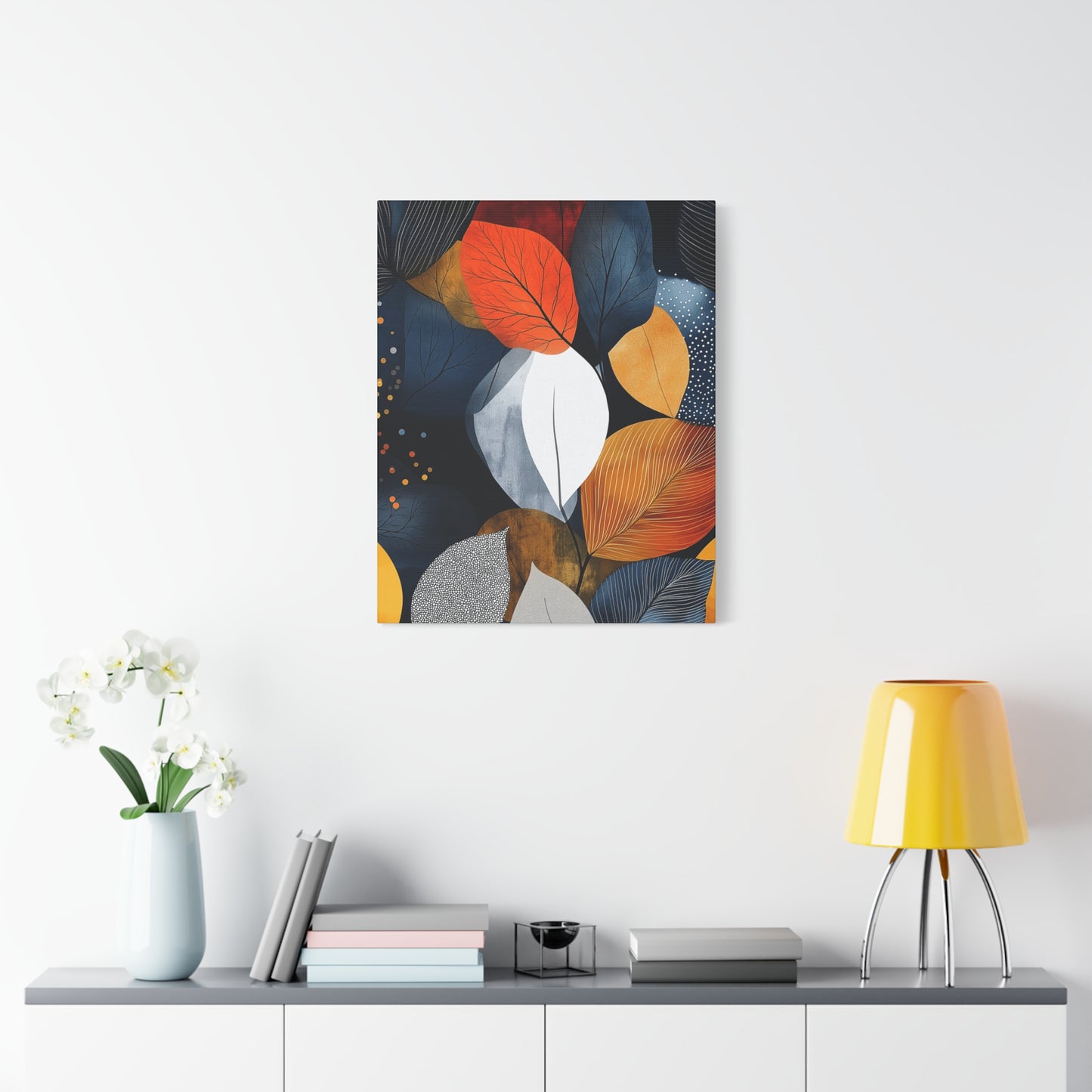 Autumn Leaf Canvas Art Print - Stretched Matte Finish, 1.25" Deep - Perfect Home Decor for Fall & Nature Lovers