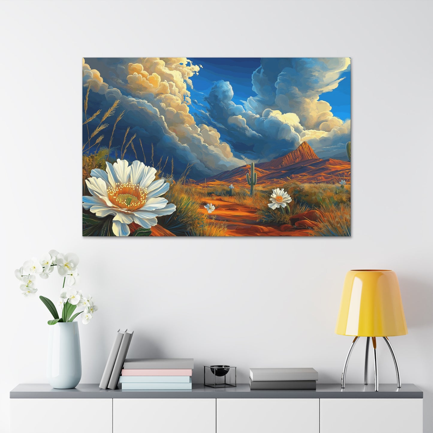 Canvas Gallery Wraps - Desert Vista 3 with Blue Skies