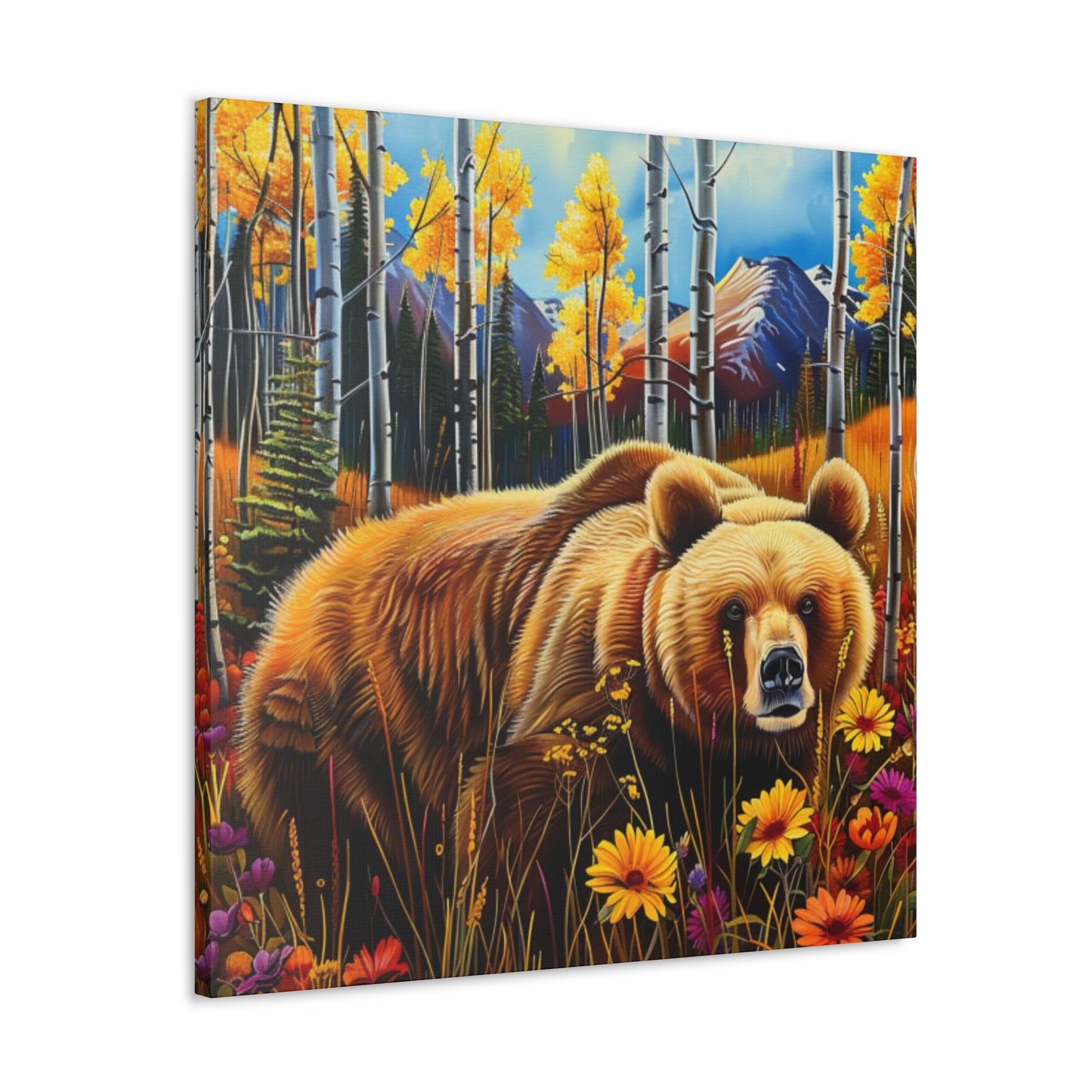 CO Brown Bear Aspens 1a Canvas Gallery Wraps