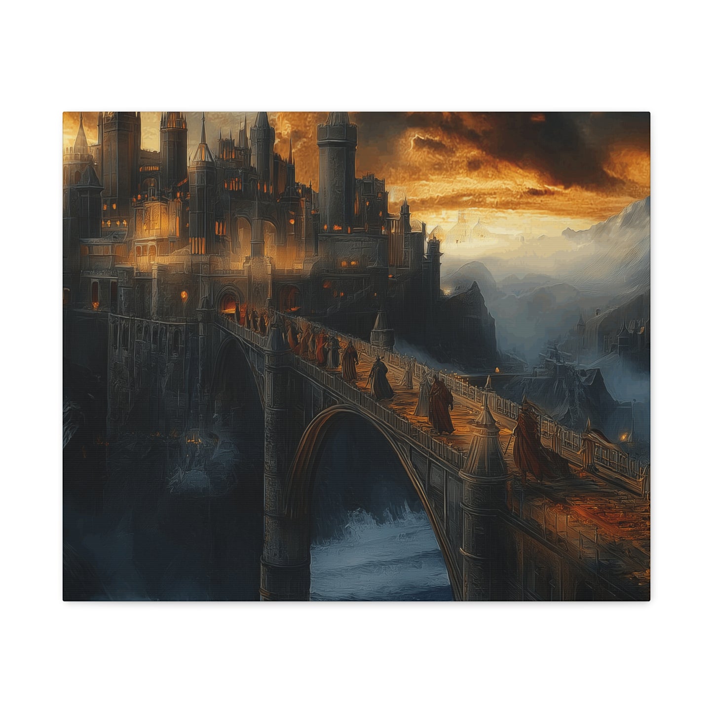 Canvas Wall Art - Dark Castle Entrance