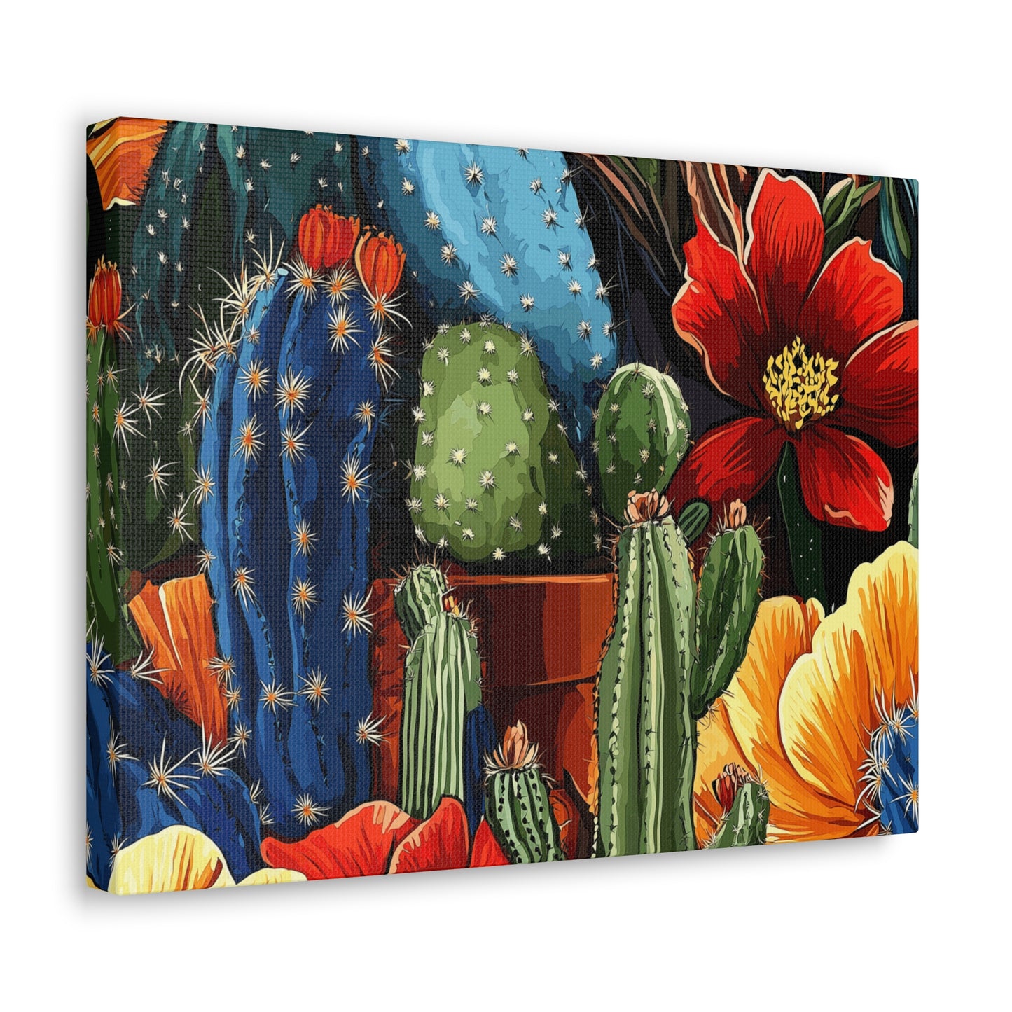 Canvas Wall Art - Cacti Gathering - smaller sizes