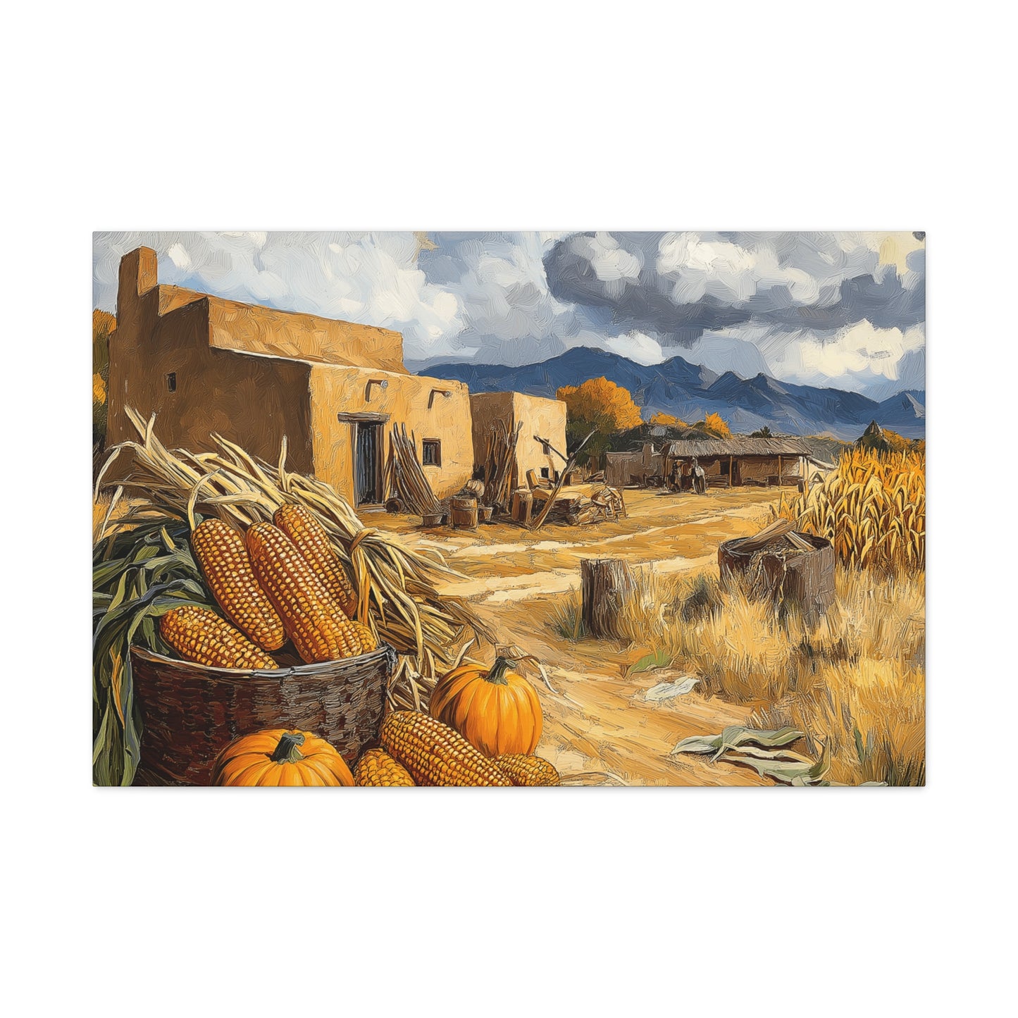 Canvas Gallery Wraps - Village Life Wall Art