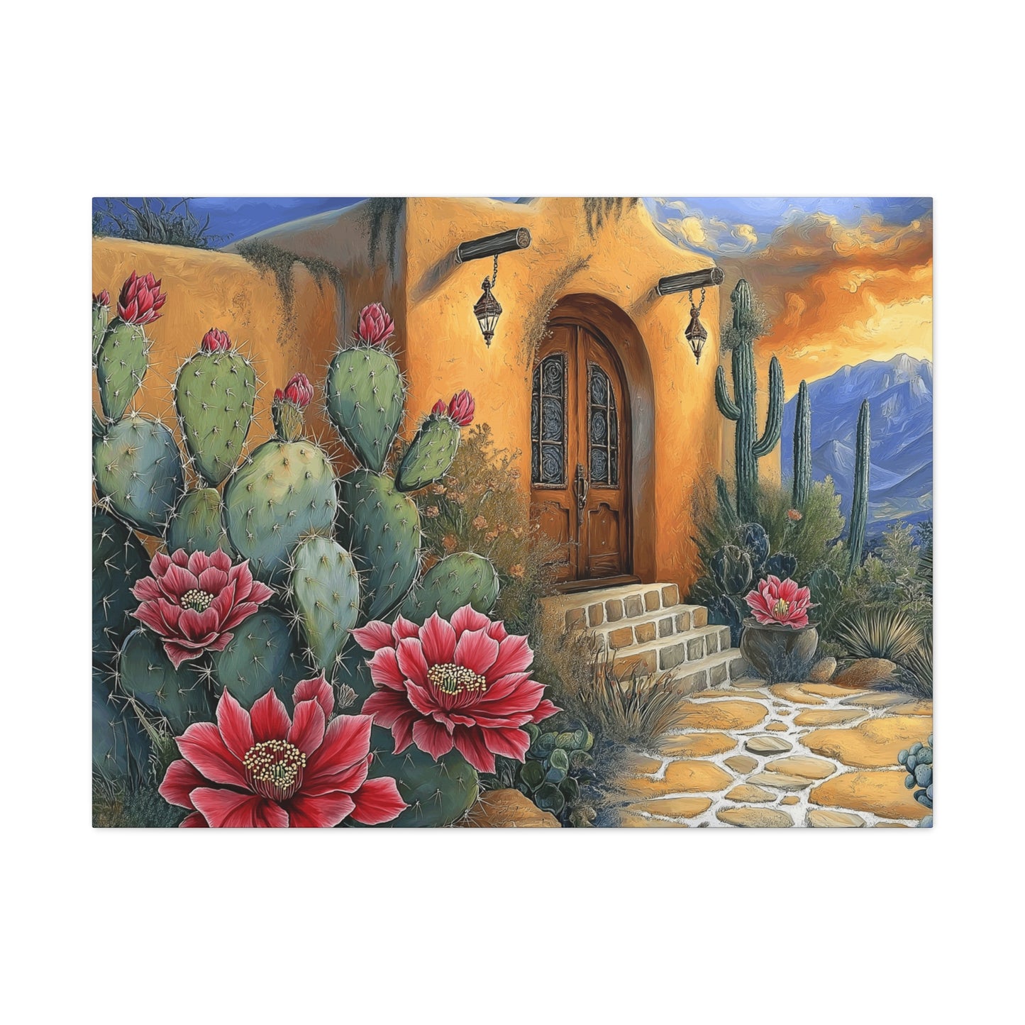 Canvas Gallery Wraps - Cacti in Bloom Home Decor