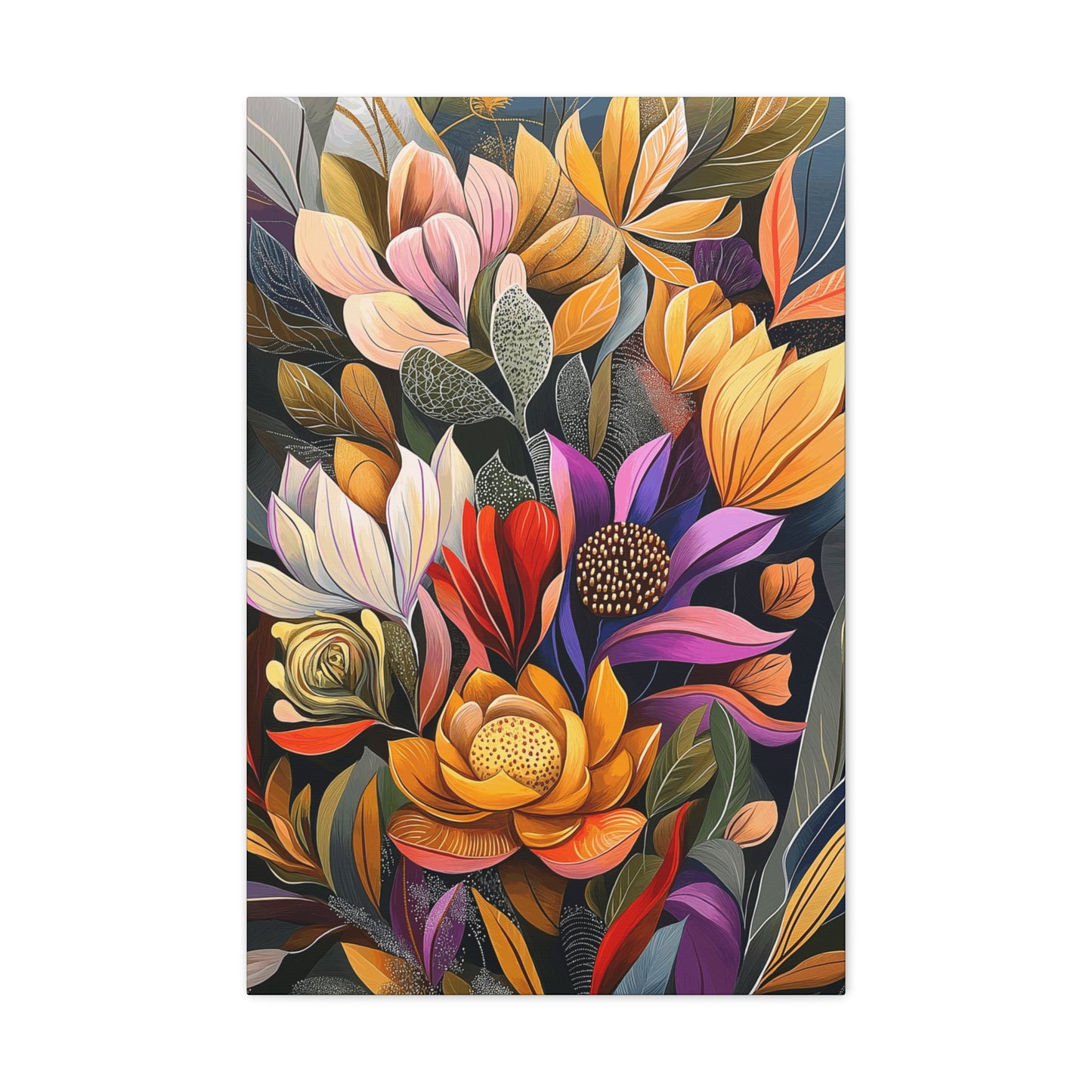 Canvas Wraps - Pastel Cactus Flowers Two