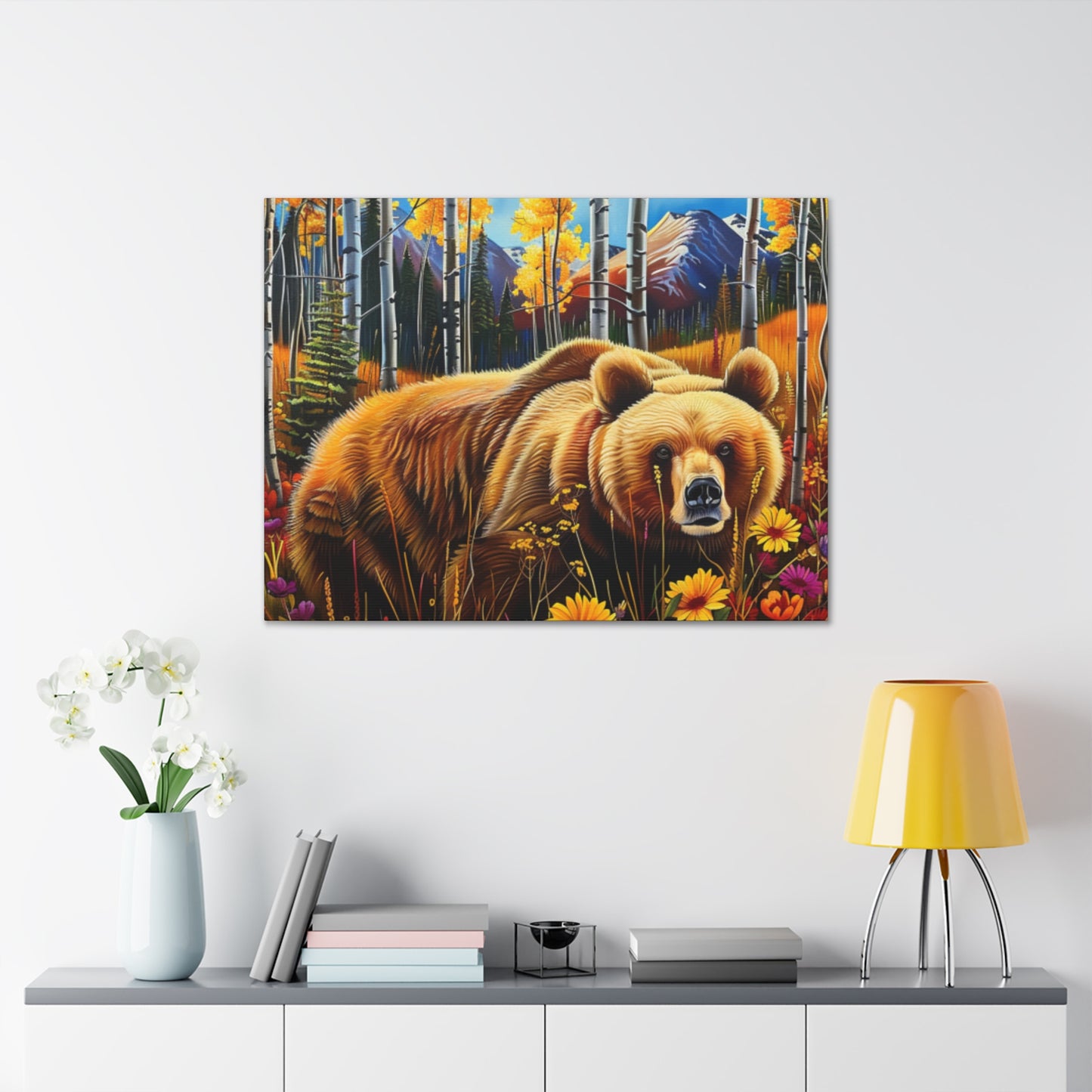 CO Brown Bear Aspens 1a Canvas Gallery Wraps