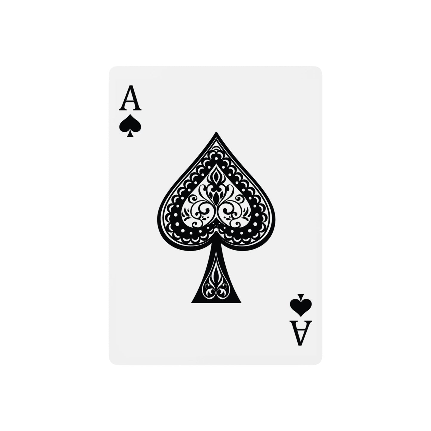 Artistic Poker Playing Cards Set - Dragon & Ace of Spades Design
