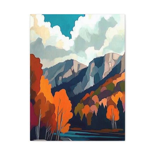 Canvas Print Magic Trees and Mountains