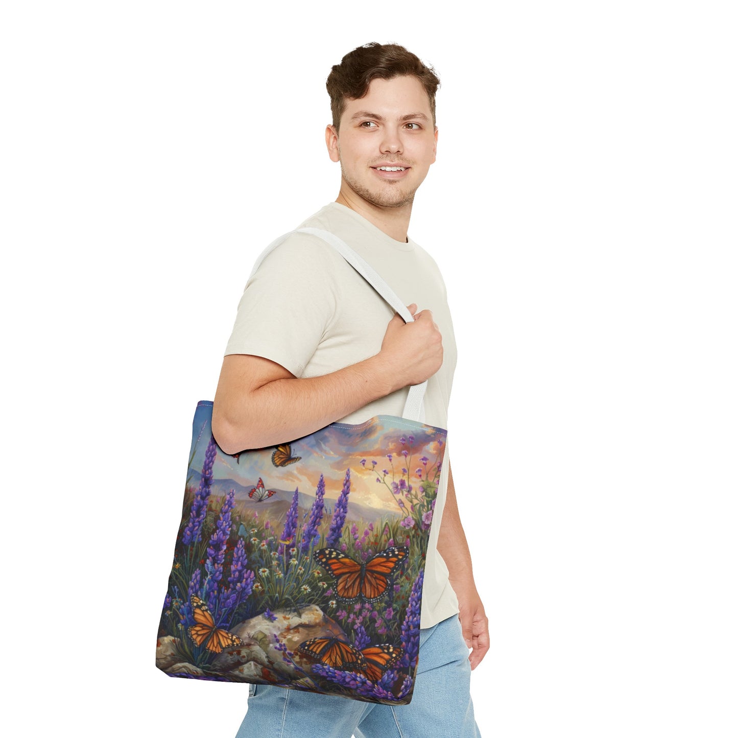 Butterfly Flowers 1 Tote Bag