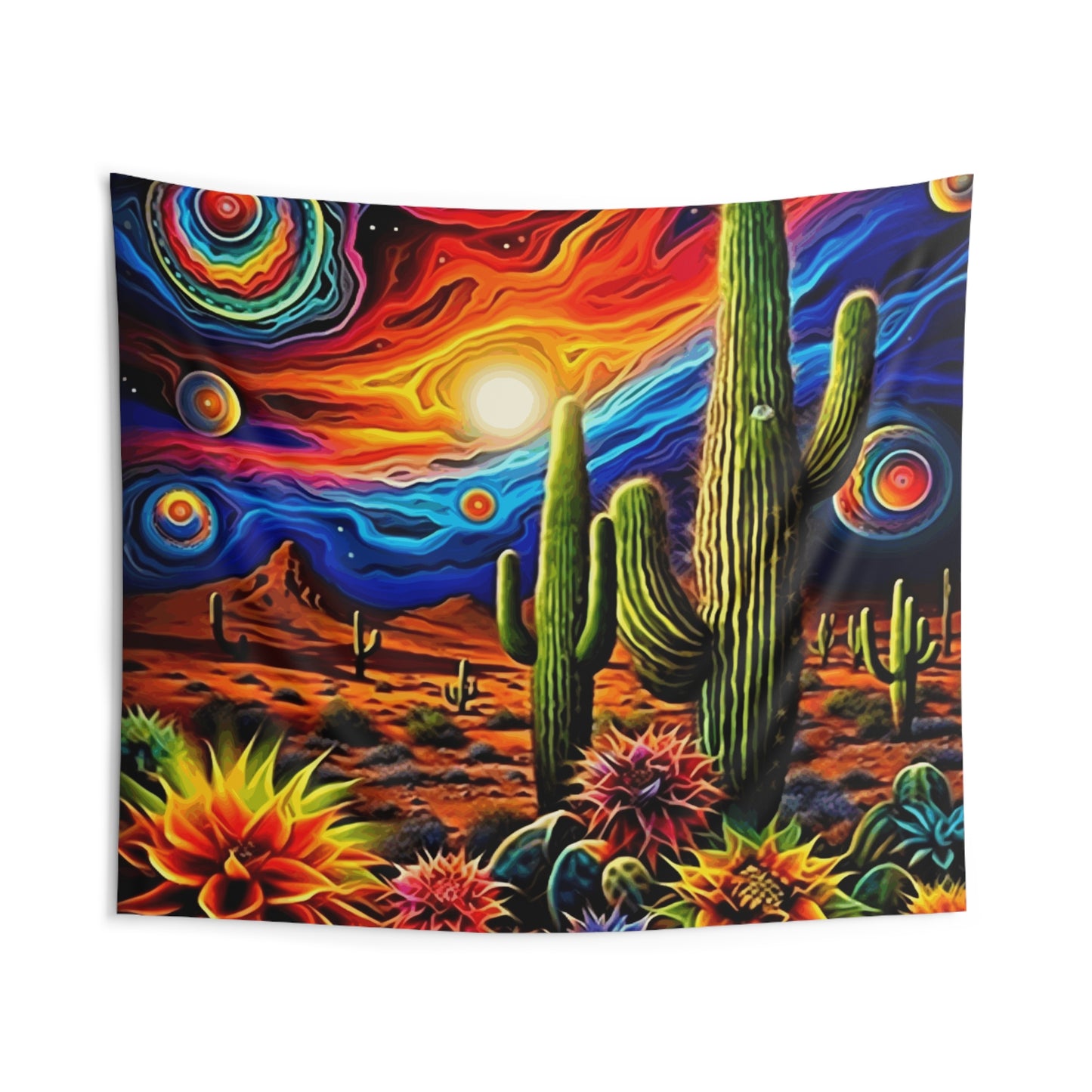 Bold Bold Cacti 3 Indoor Wall Tapestry