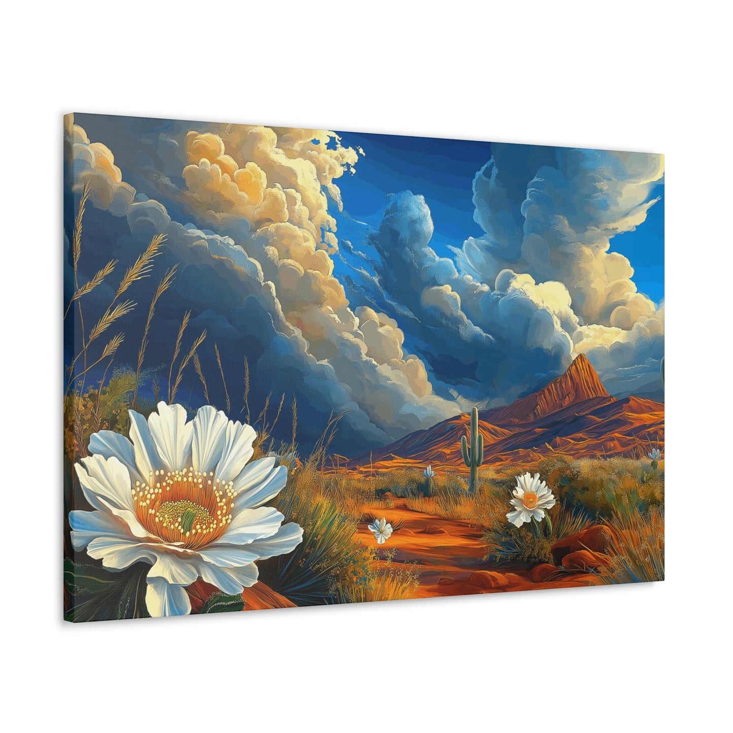 Canvas Gallery Wraps - Desert Vista 3 with Blue Skies