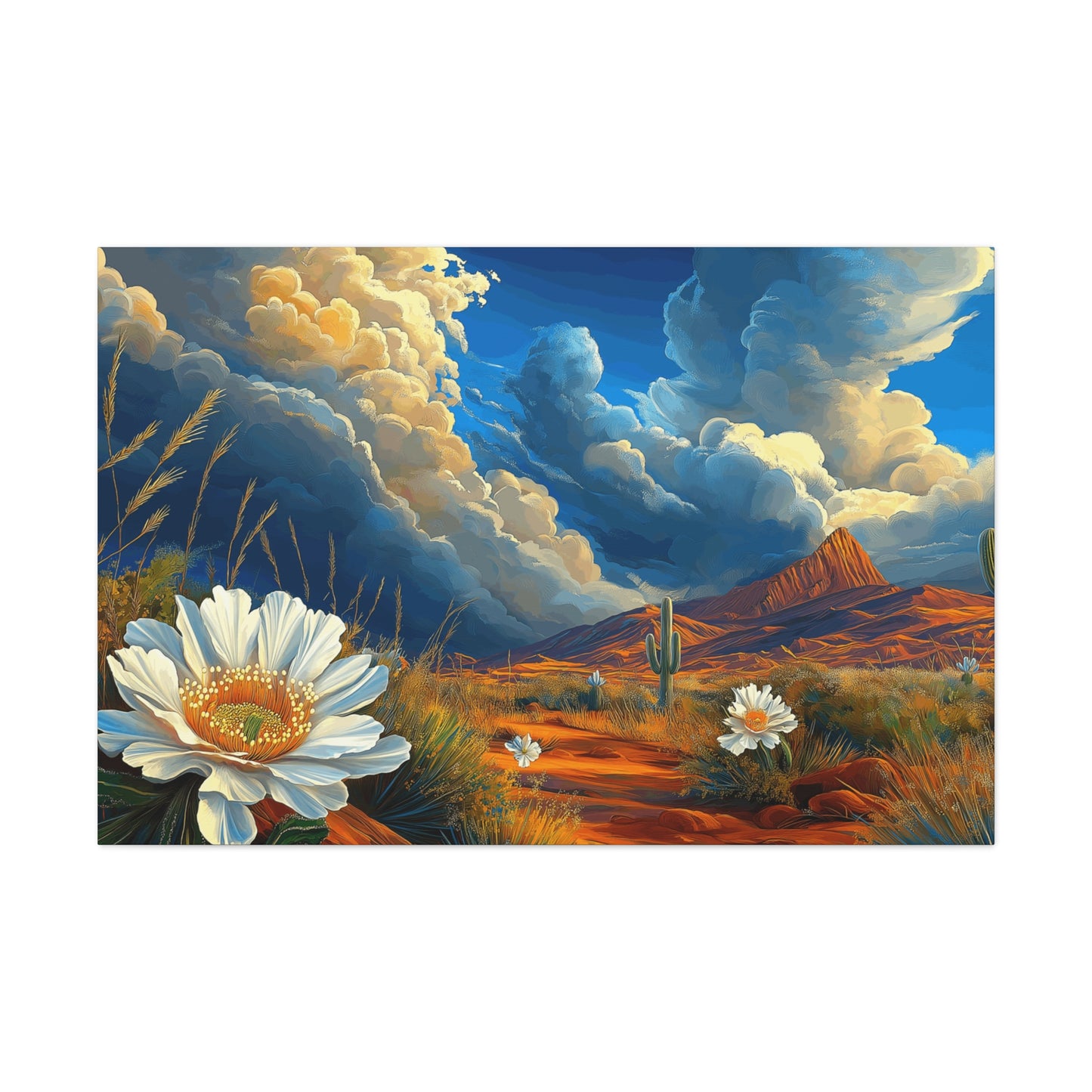 Canvas Gallery Wraps - Desert Vista 3 with Blue Skies