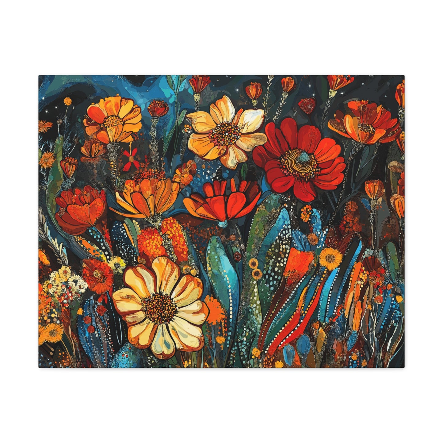 Canvas Gallery Wraps Cacti Flower Bold #4