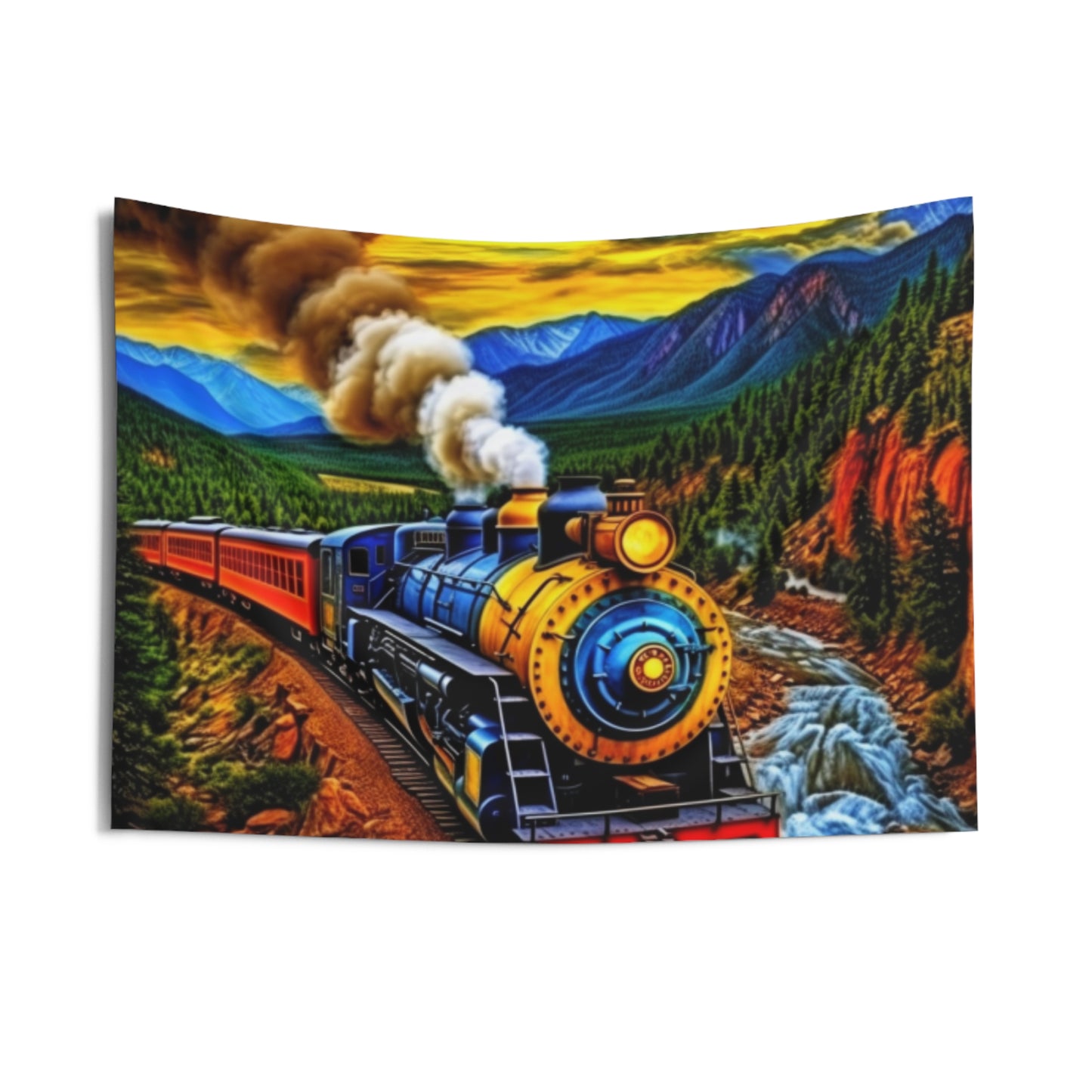 D Train Indoor Wall Tapestry