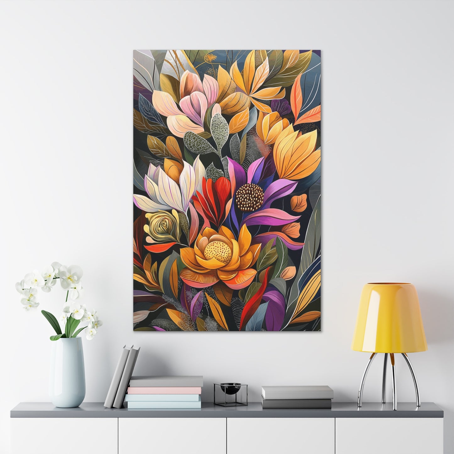 Canvas Wraps - Pastel Cactus Flowers Two